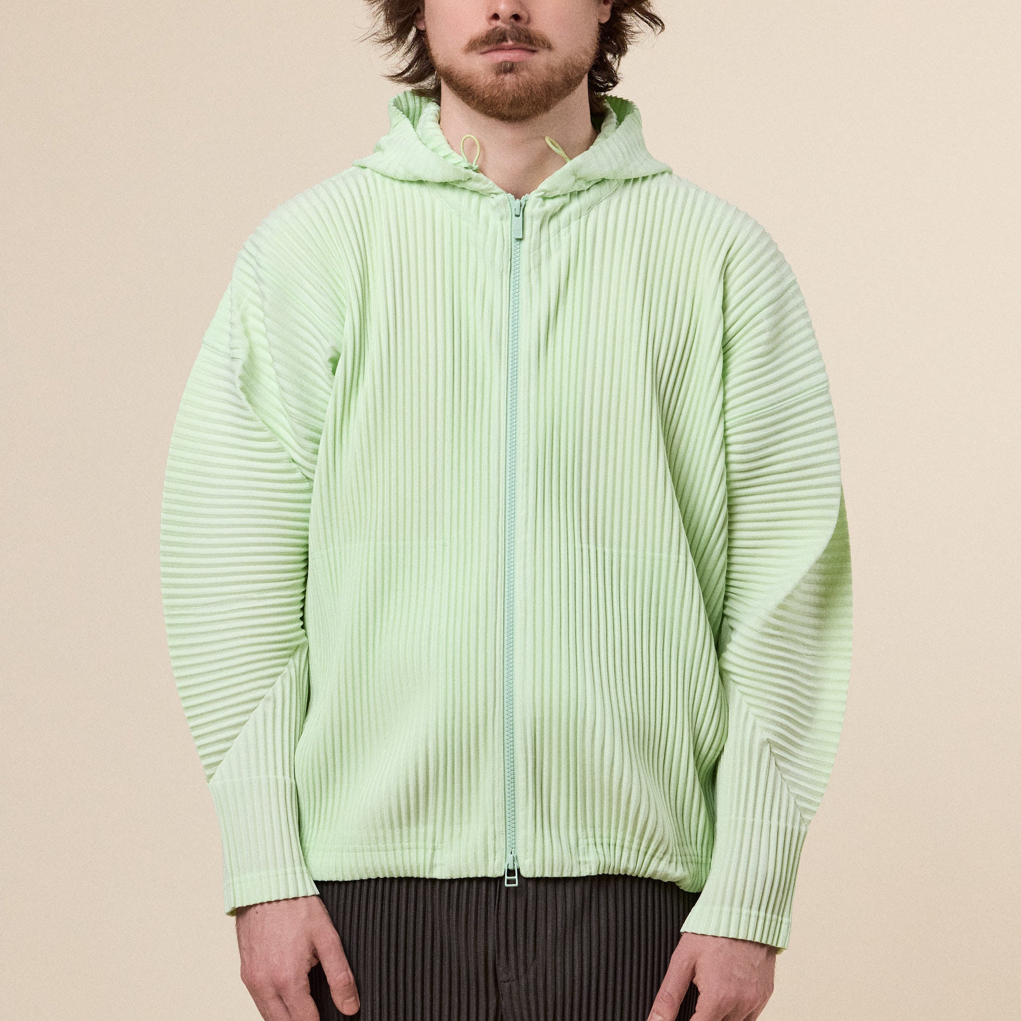 Homme Plissé Issey Miyake - Monthly Colours Hooded Jacket - Shine Green