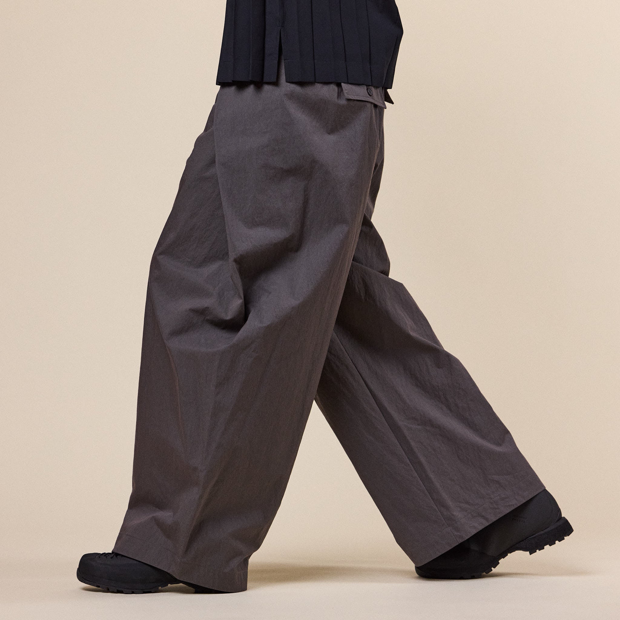 IM Men - Overlap Trousers - Brown