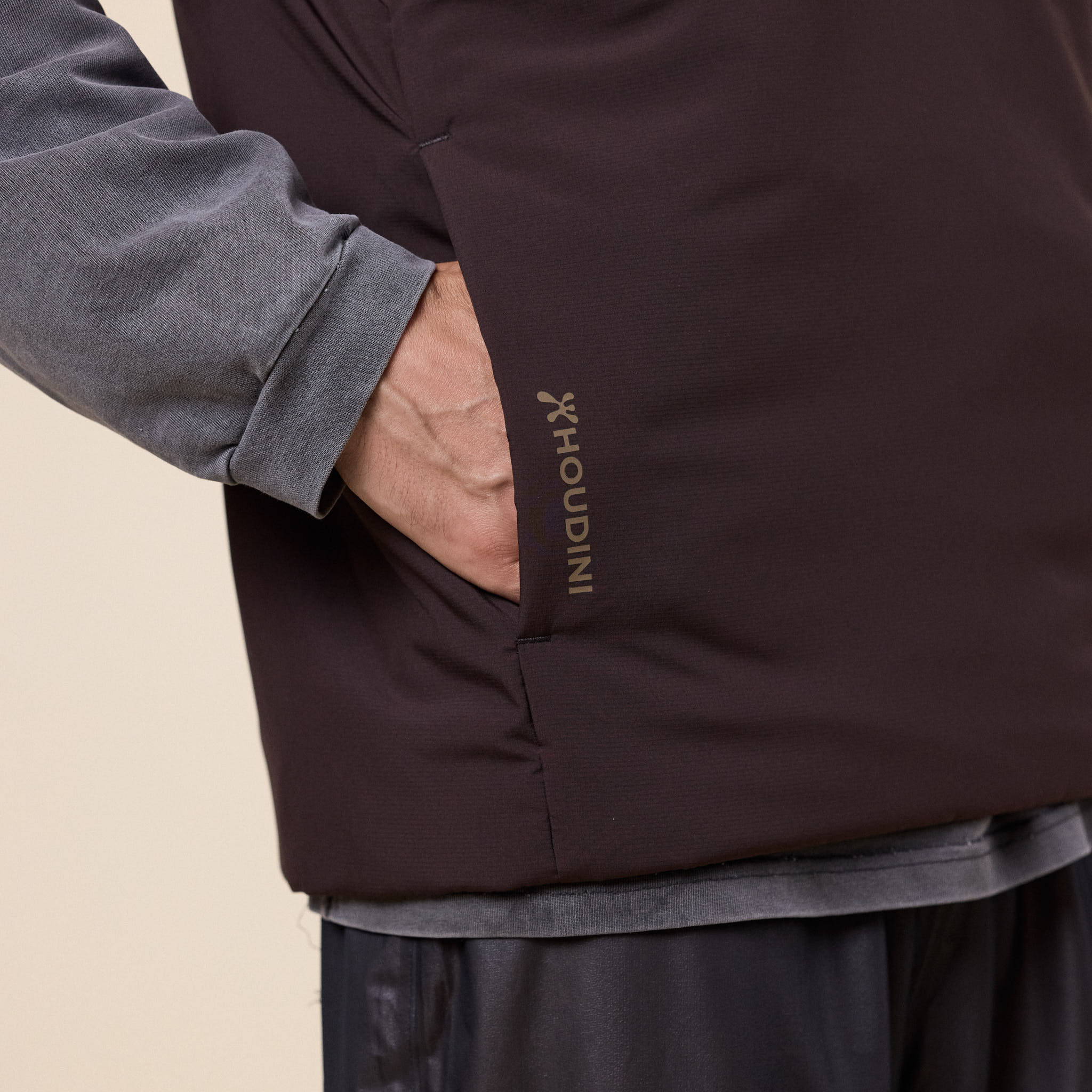 Houdini - M's Enfold Tee - Brown Illusion