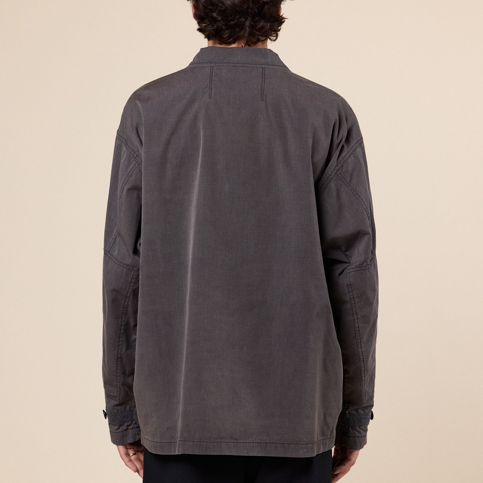 Meanswhile - Frosted Trinity Chambray Fatigue Blouson - Fade Graphite