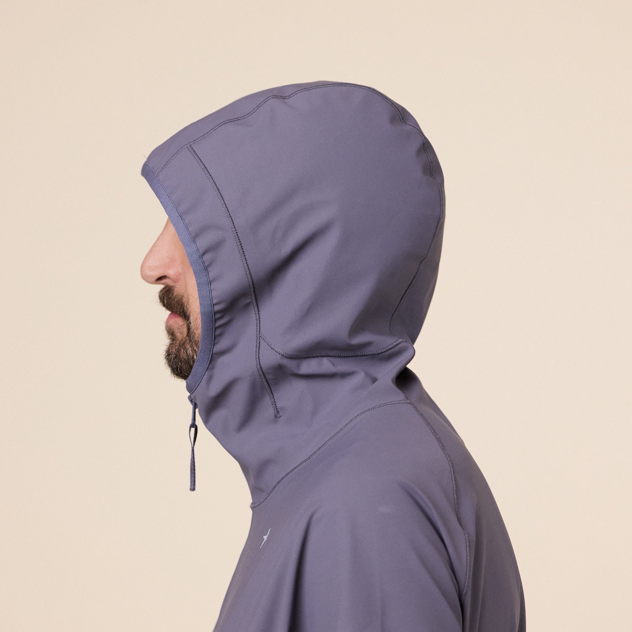 Stone Island Stellina - Technical Stretch Jersey Zip-up Hooded Sweatshirt - Storm Grey