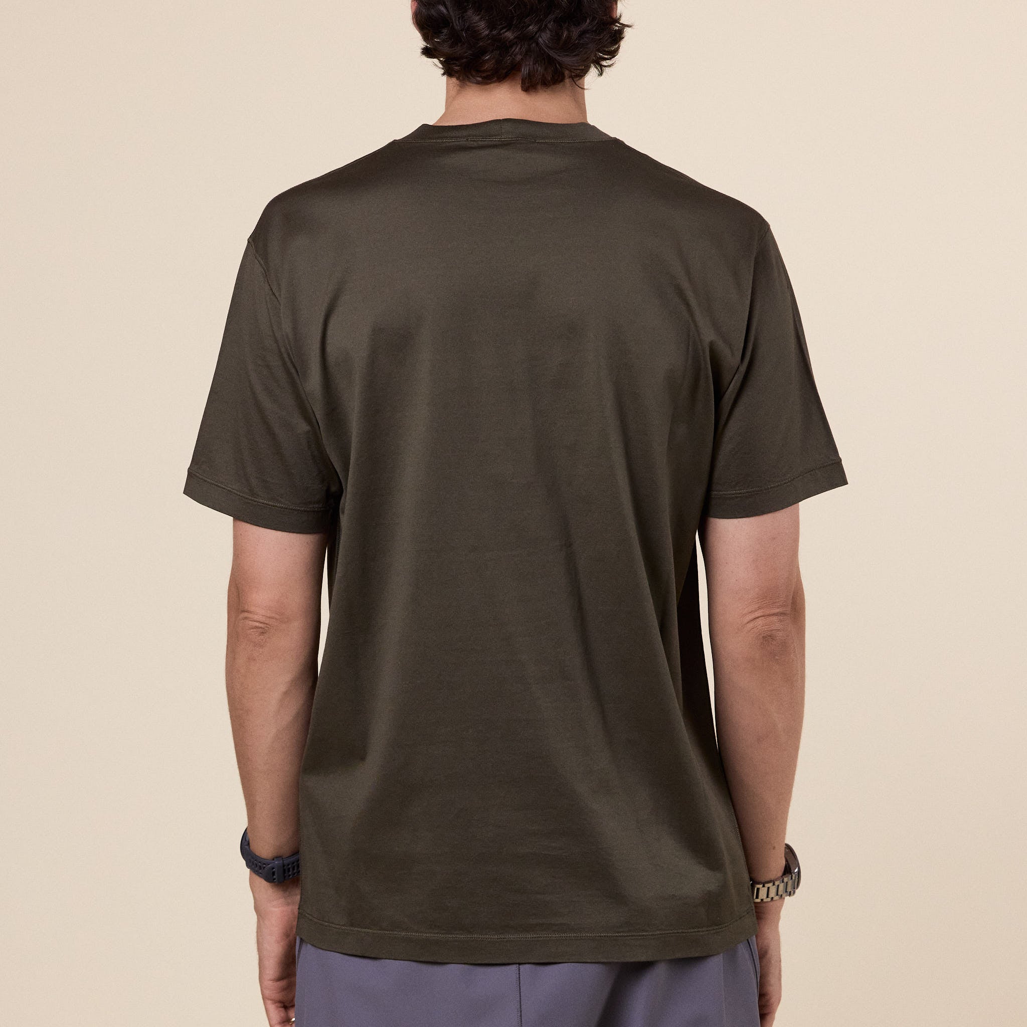 Stone Island Stellina - Mercerized Cotton Jersey T-shirt - Walnut Brown