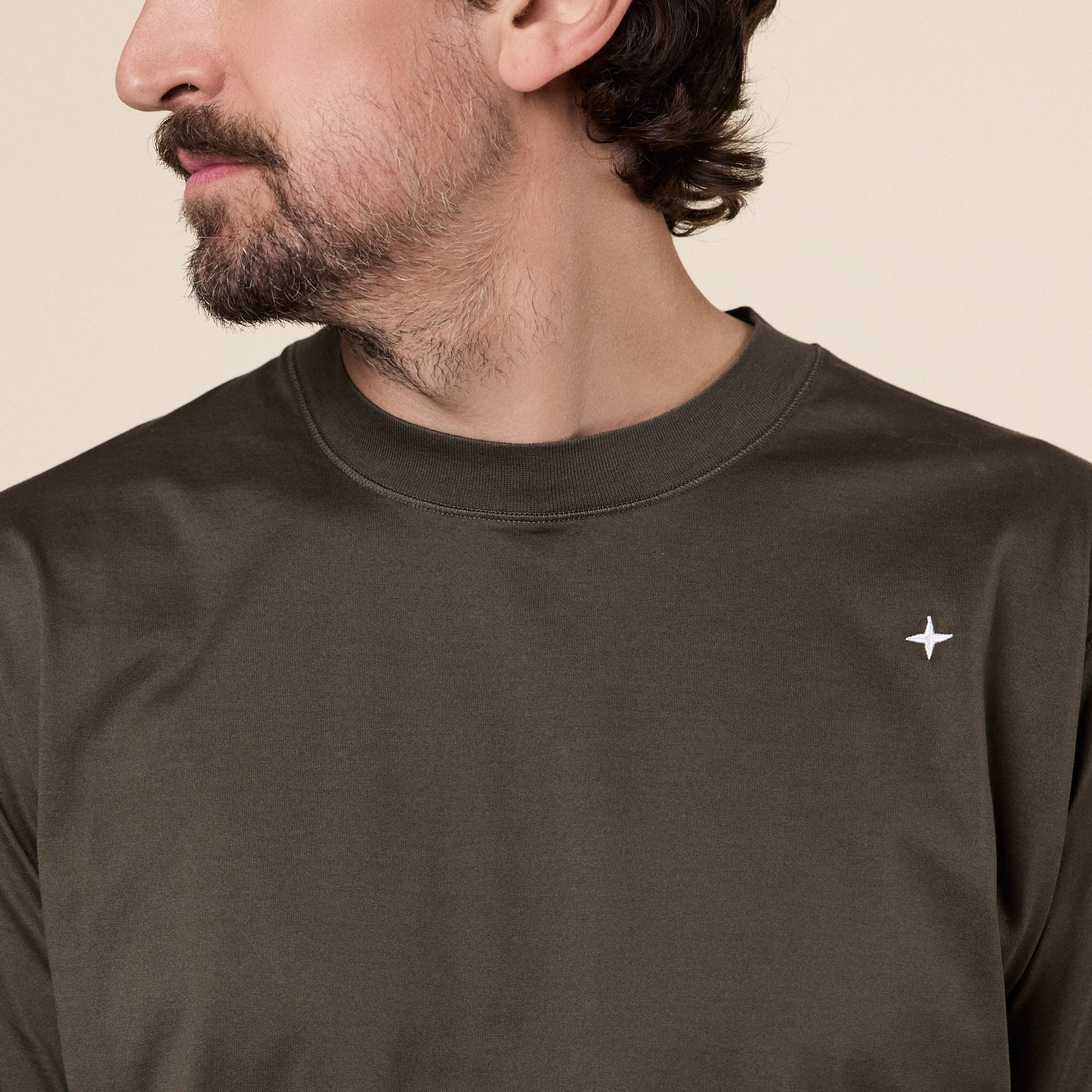 Stone Island Stellina - Mercerized Cotton Jersey T-shirt - Walnut Brown