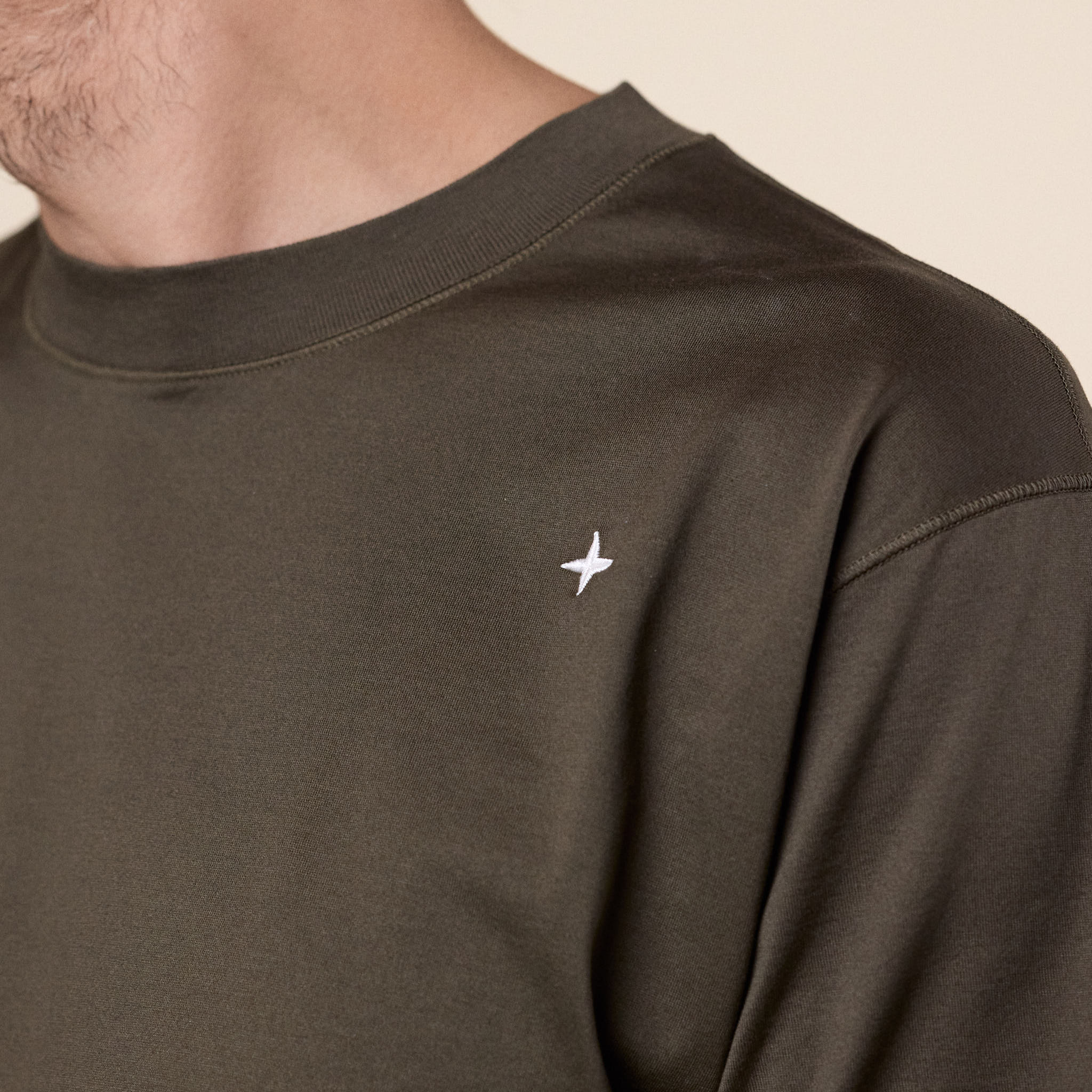 Stone Island Stellina - Mercerized Cotton Jersey T-shirt - Walnut Brown