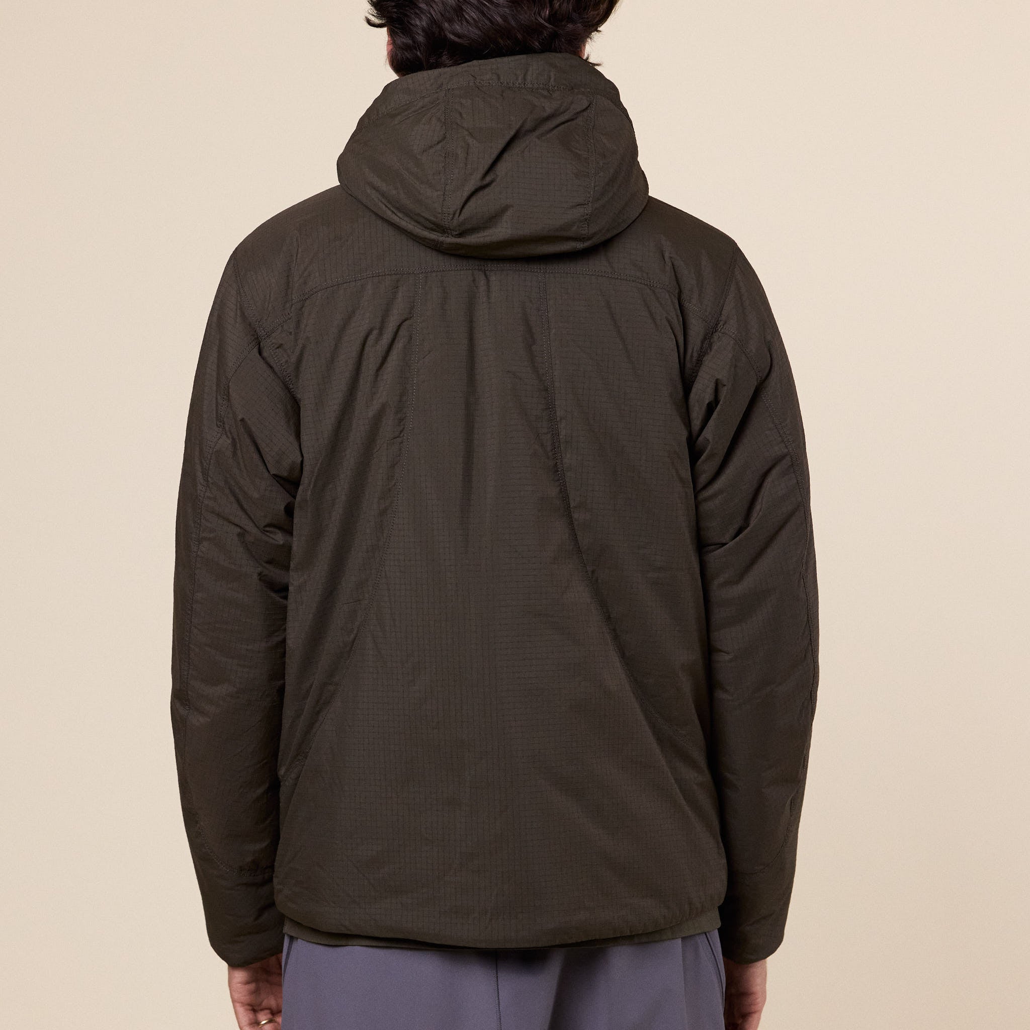 Stone Island Stellina - Soft Nylon Ripstop Padded Hooded Jacket - Walnut Brown