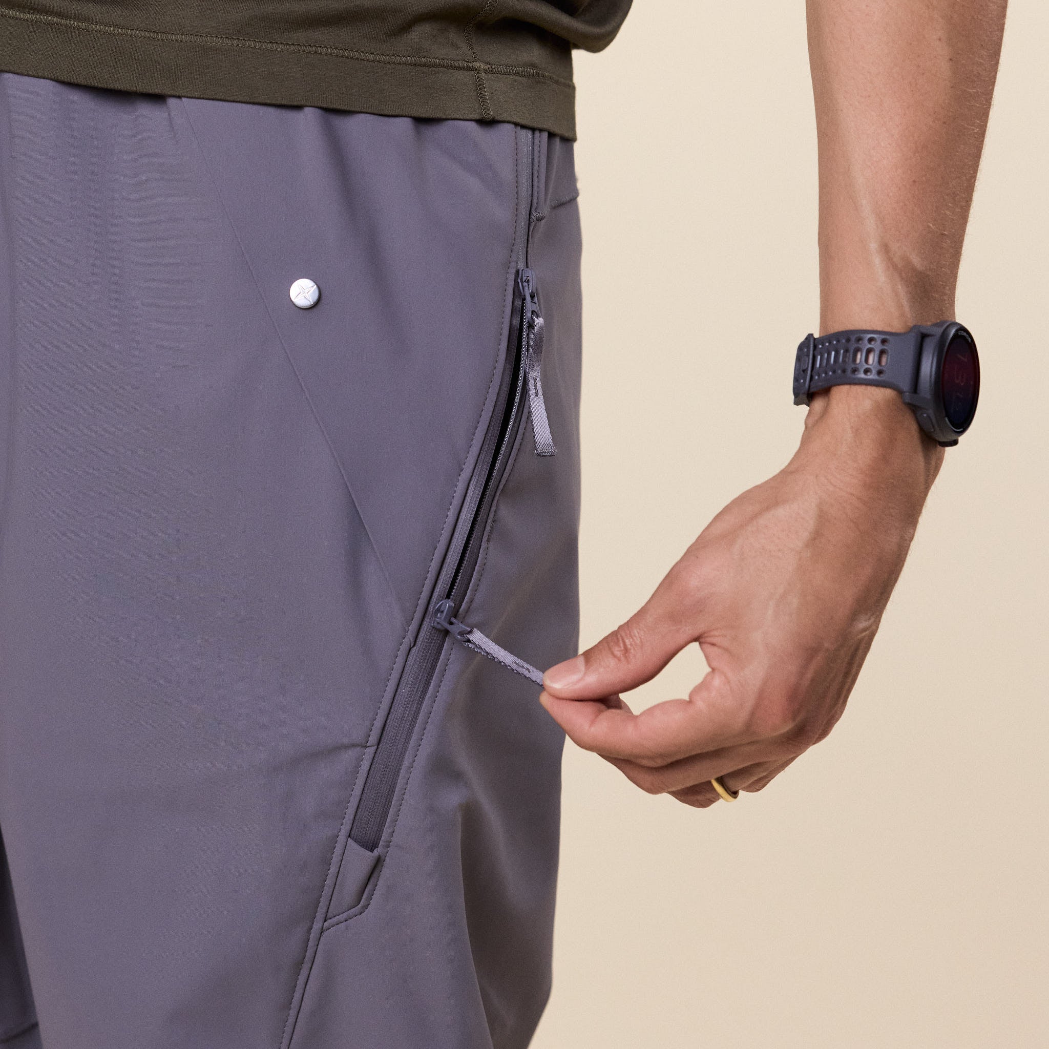 Stone Island Stellina - Technical Stretch Jersey Joggers - Storm Grey