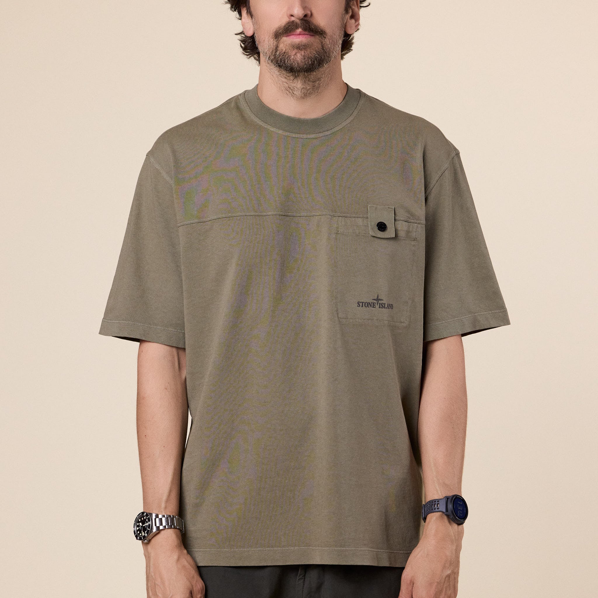 Stone Island - Organic Cotton Jersey T-shirt - Military Green
