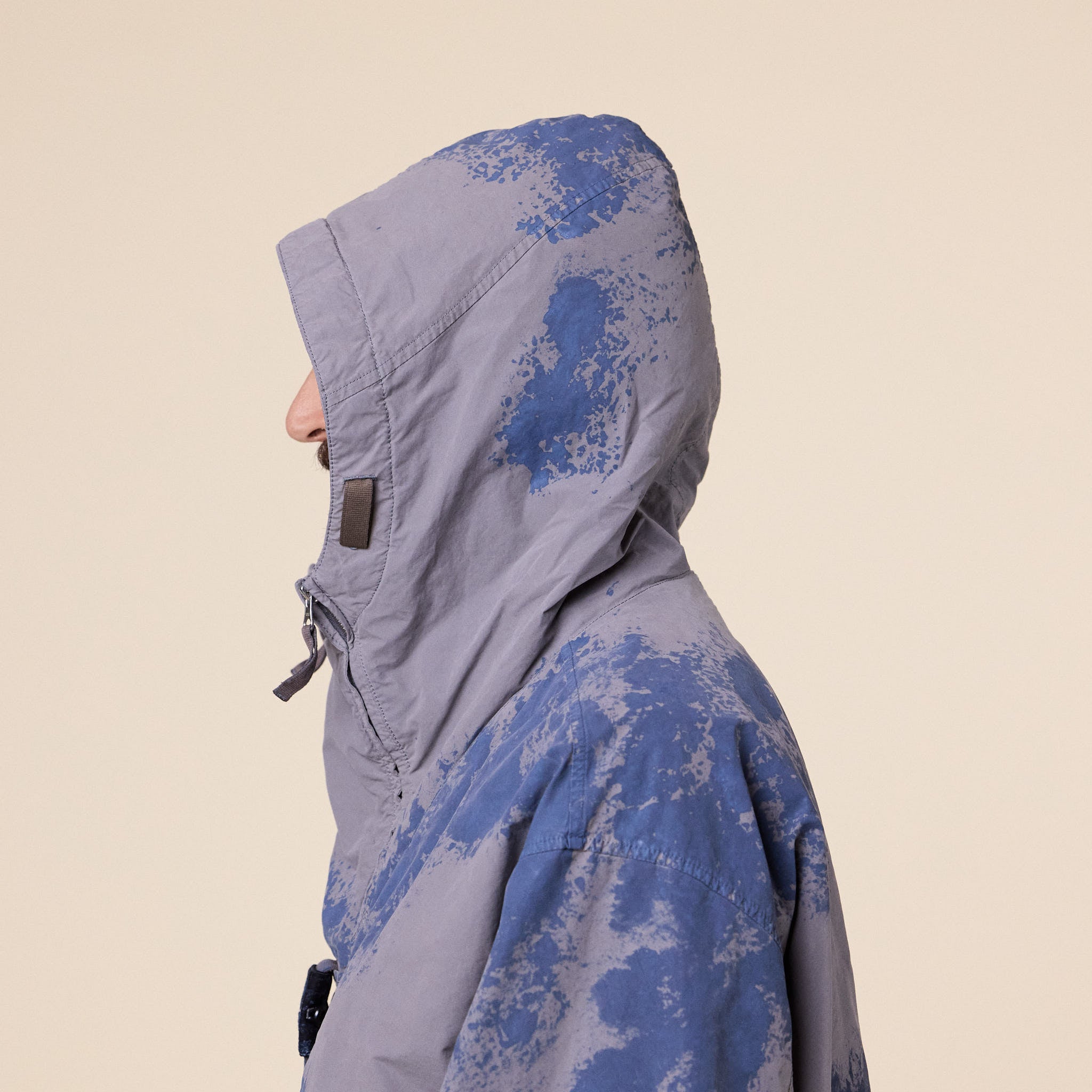 Stone Island - Hand Painted David Light T-C Padded Short Parka - Grey