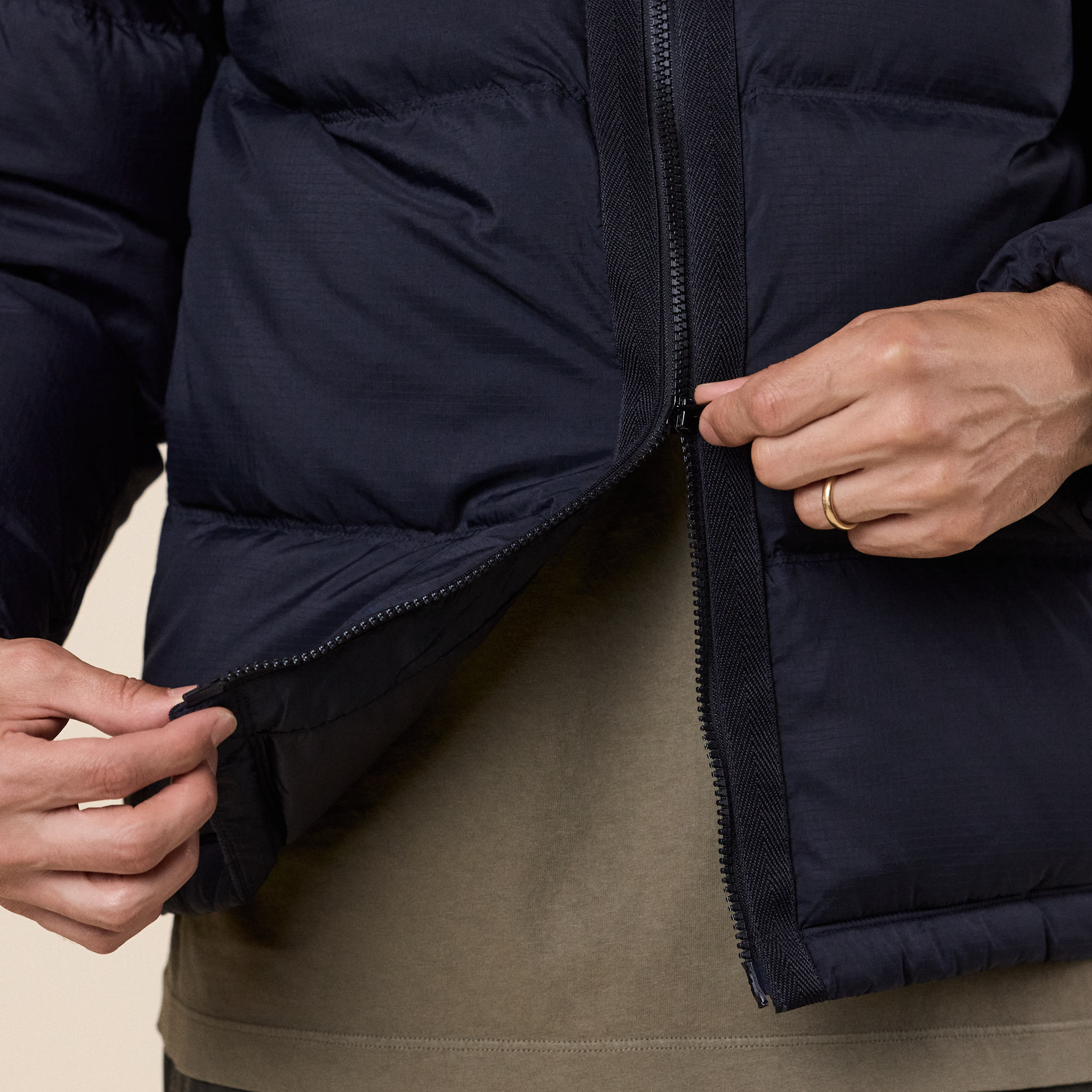 Stone Island - Matt Ripstop Cordura Tear Resistant Down Jacket - Black