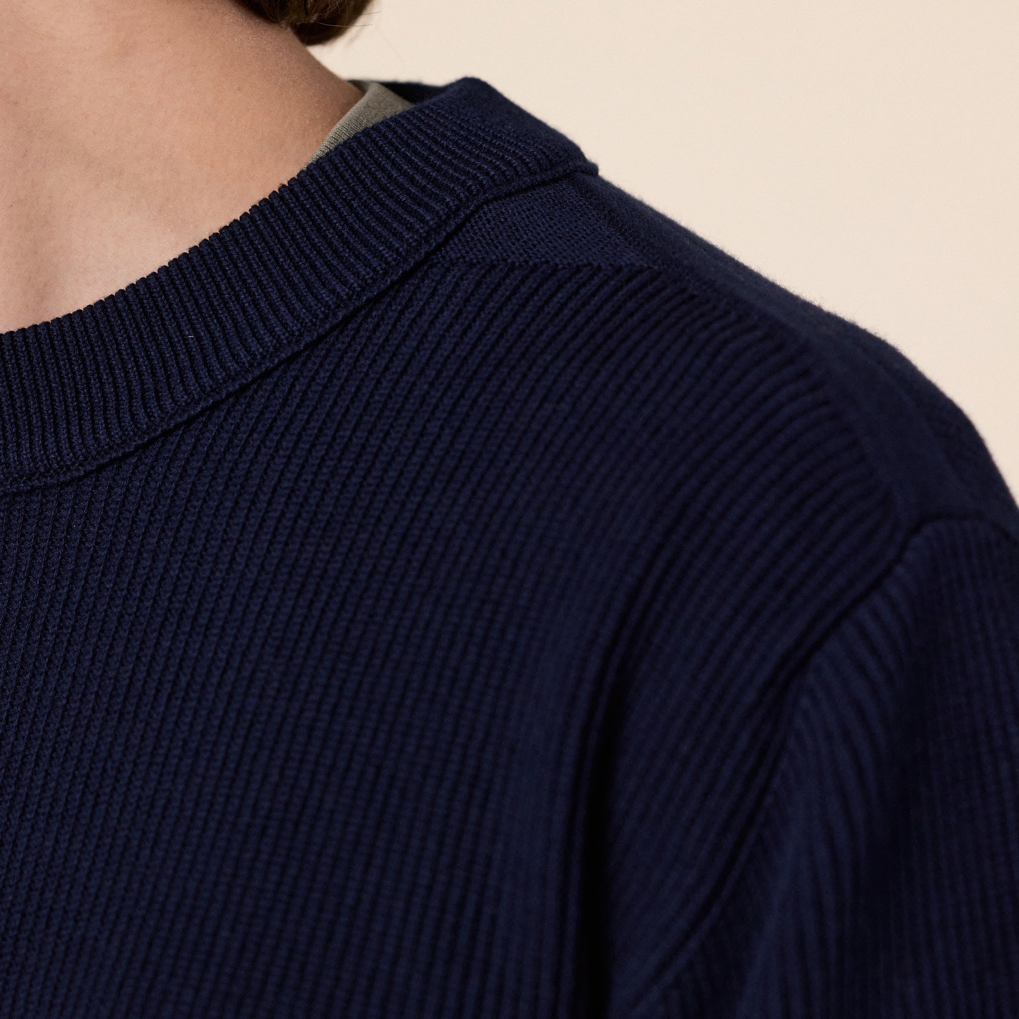Stone Island - Ribbed Soft Organic Cotton Crewneck Jumper - Navy