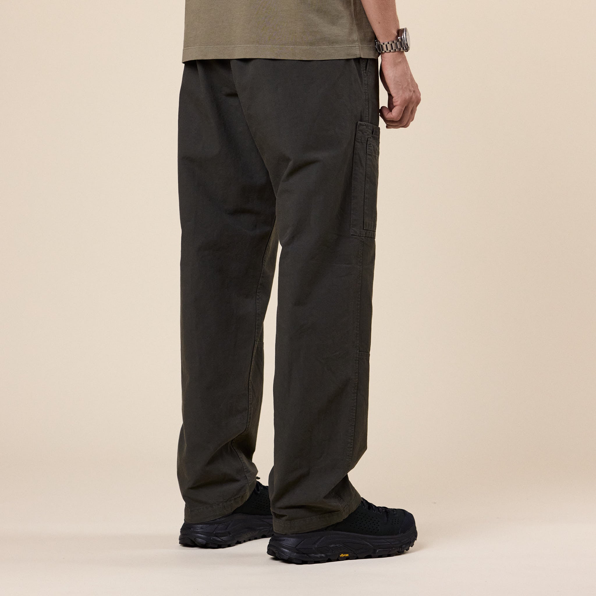 Stone Island - Organic Cotton Ripstop Cargo Trousers - Black