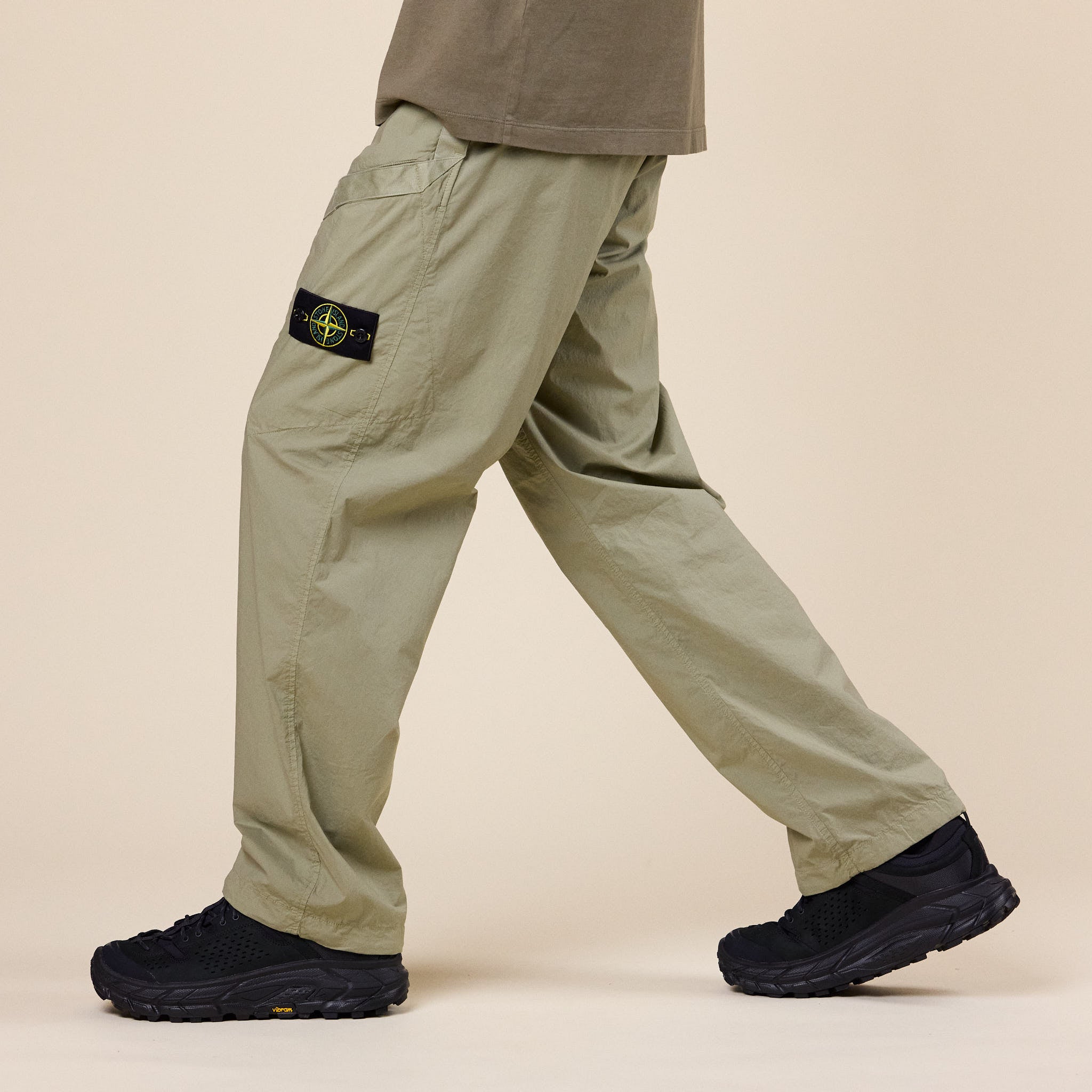 Stone Island - Stretch Cotton 'Tela Paracadute' Cargo Trousers - Laurel Green