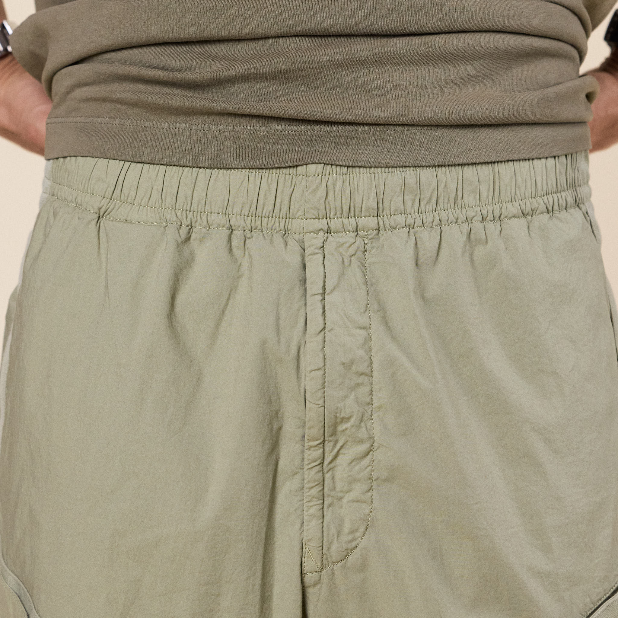 Stone Island - Stretch Cotton 'Tela Paracadute' Cargo Trousers - Laurel Green