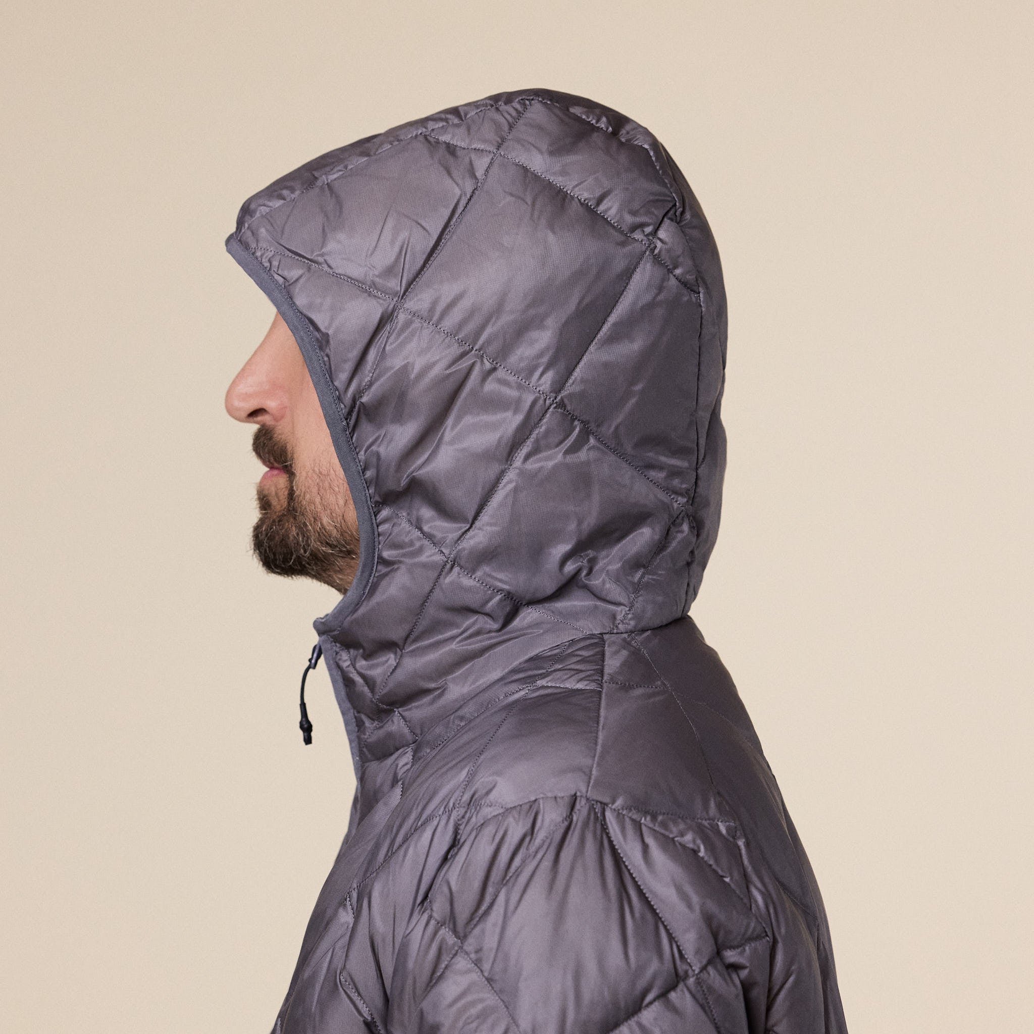 Hiking Patrol - Base Light Down Hooded Jacket - Grey