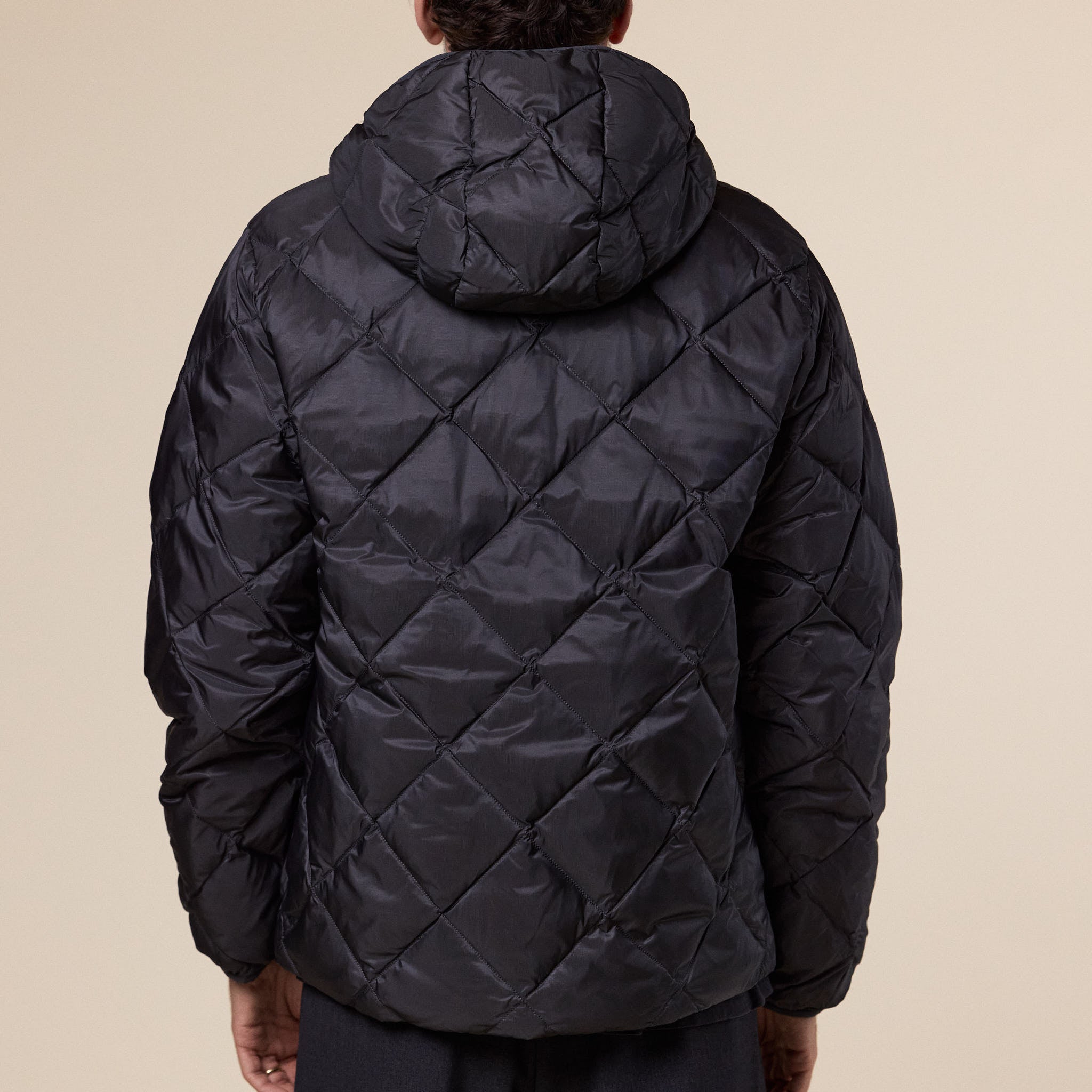 Hiking Patrol - Base Light Down Hooded Jacket - Charcoal Black