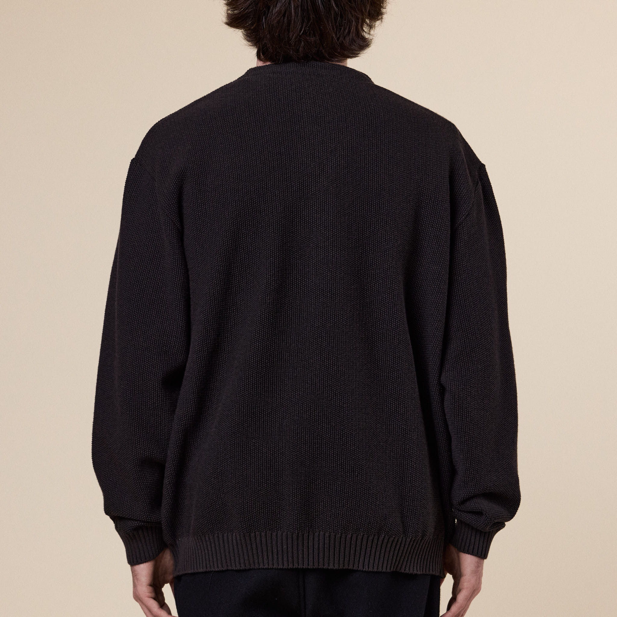 Still by Hand - Zip Up Cardigan - Brown Charcoal