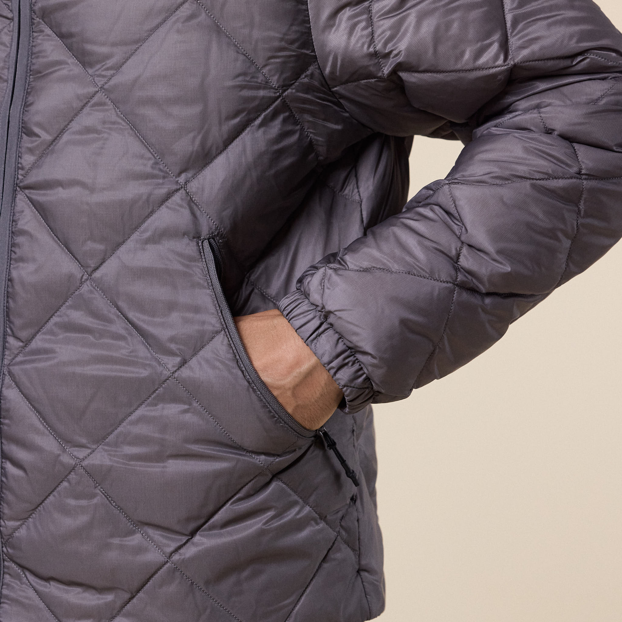 Hiking Patrol - Base Light Down Zip Off Jacket - Grey