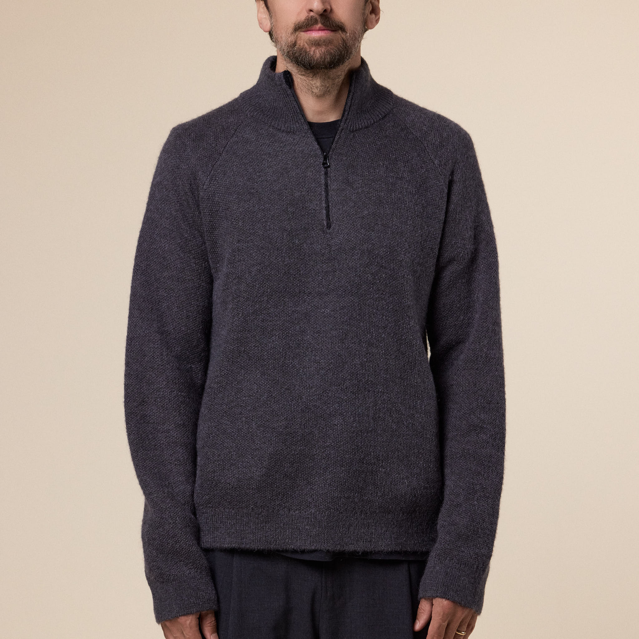 Hiking Patrol - Essence Mohair Mixed Knit Top - Slate Brown