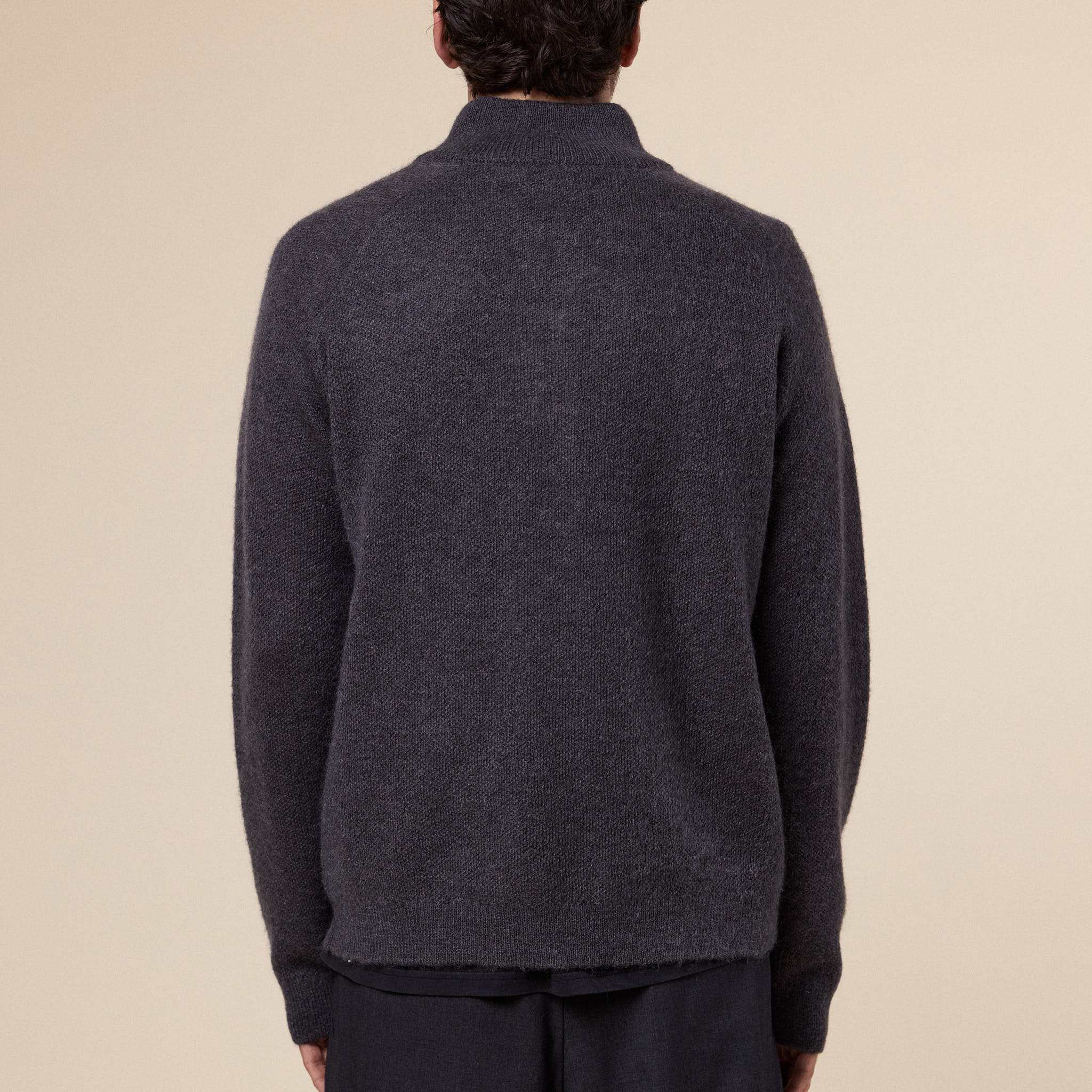 Hiking Patrol - Essence Mohair Mixed Knit Top - Slate Brown
