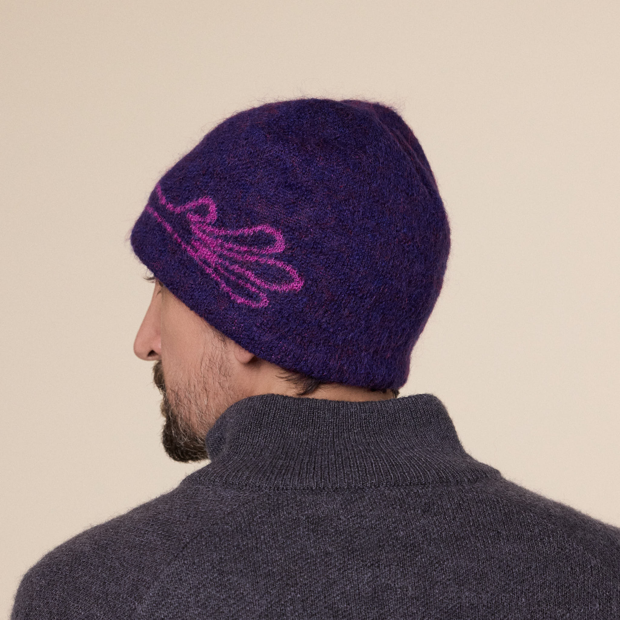 Hiking Patrol - Exploration Mohair Mixed Beanie - Purple