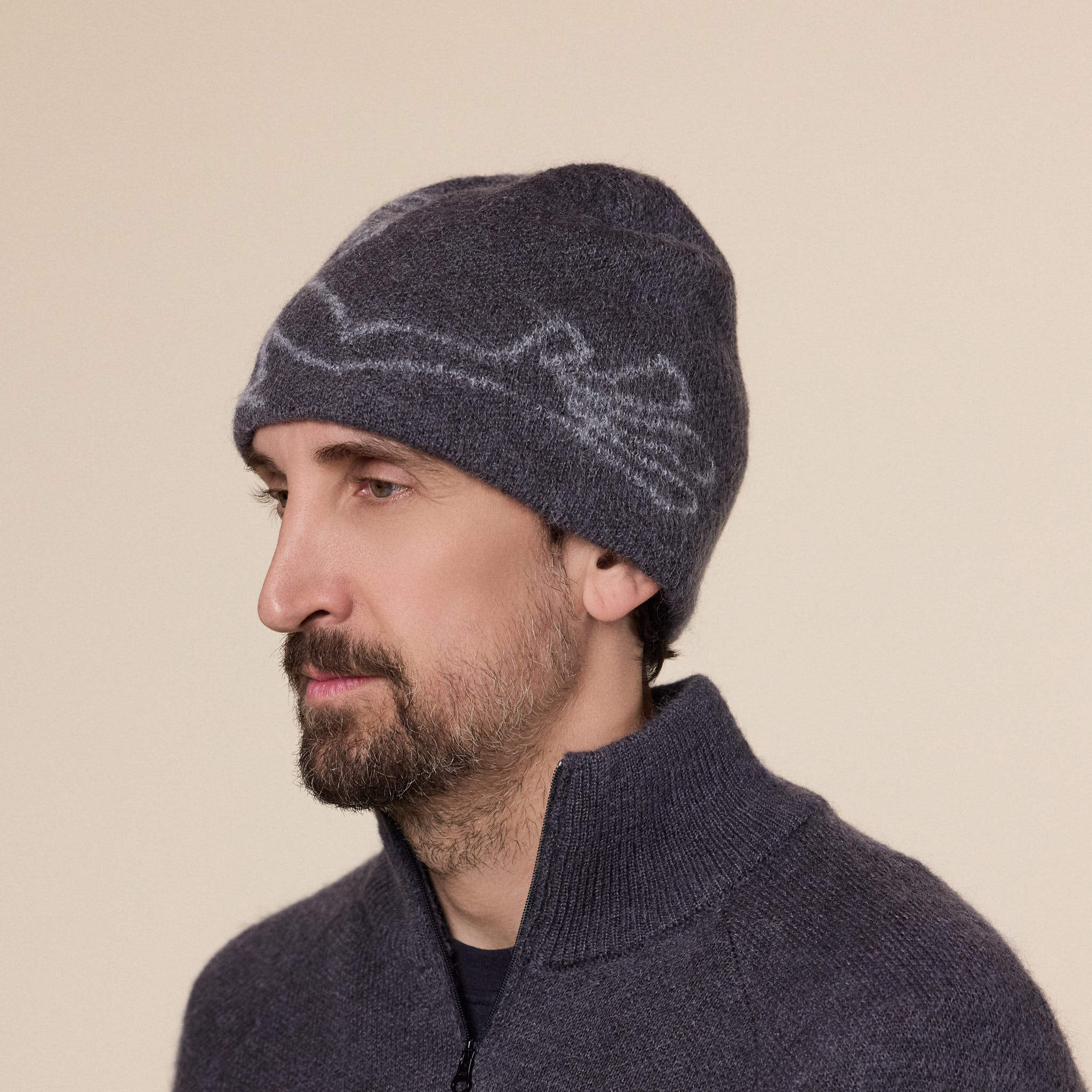 Hiking Patrol - Exploration Mohair Mixed Beanie - Slate Brown