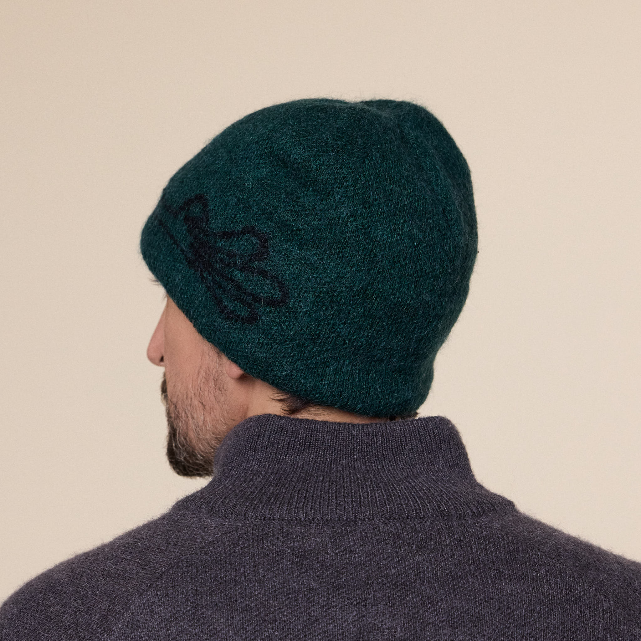 Hiking Patrol - Exploration Mohair Mixed Beanie - Forest Green