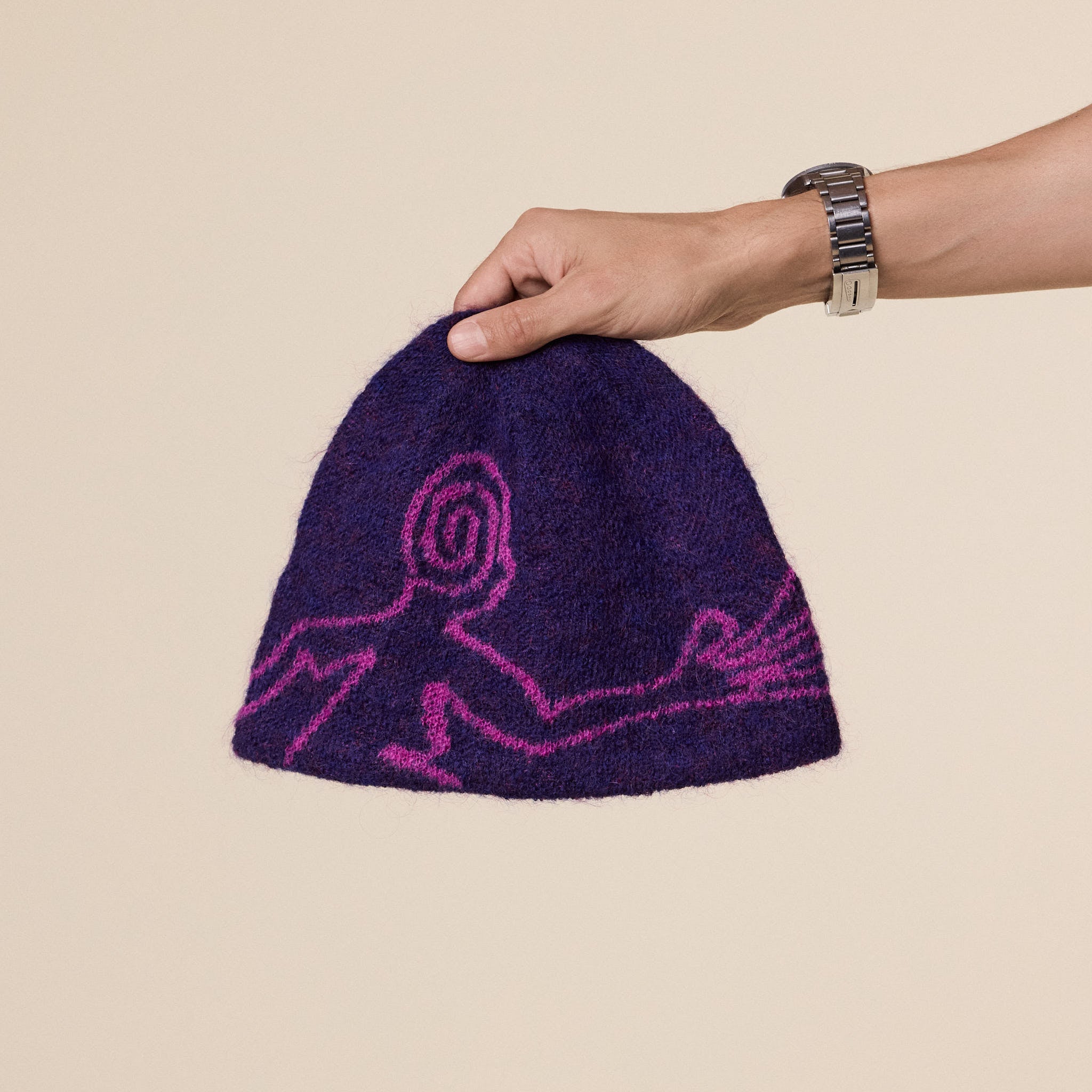 Hiking Patrol - Exploration Mohair Mixed Beanie - Purple