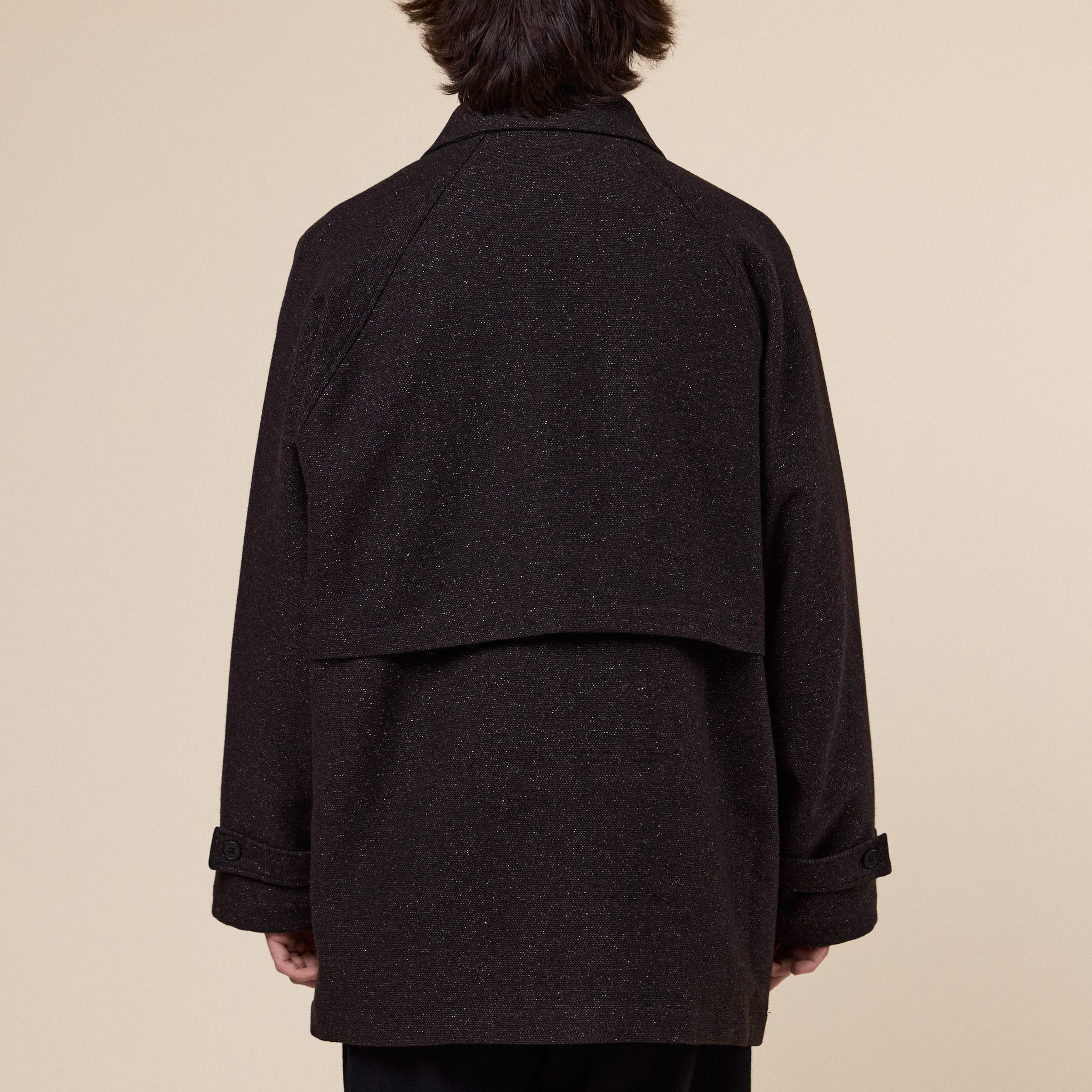 Still by Hand - Silk Mixed Wool Coat - Dark Brown