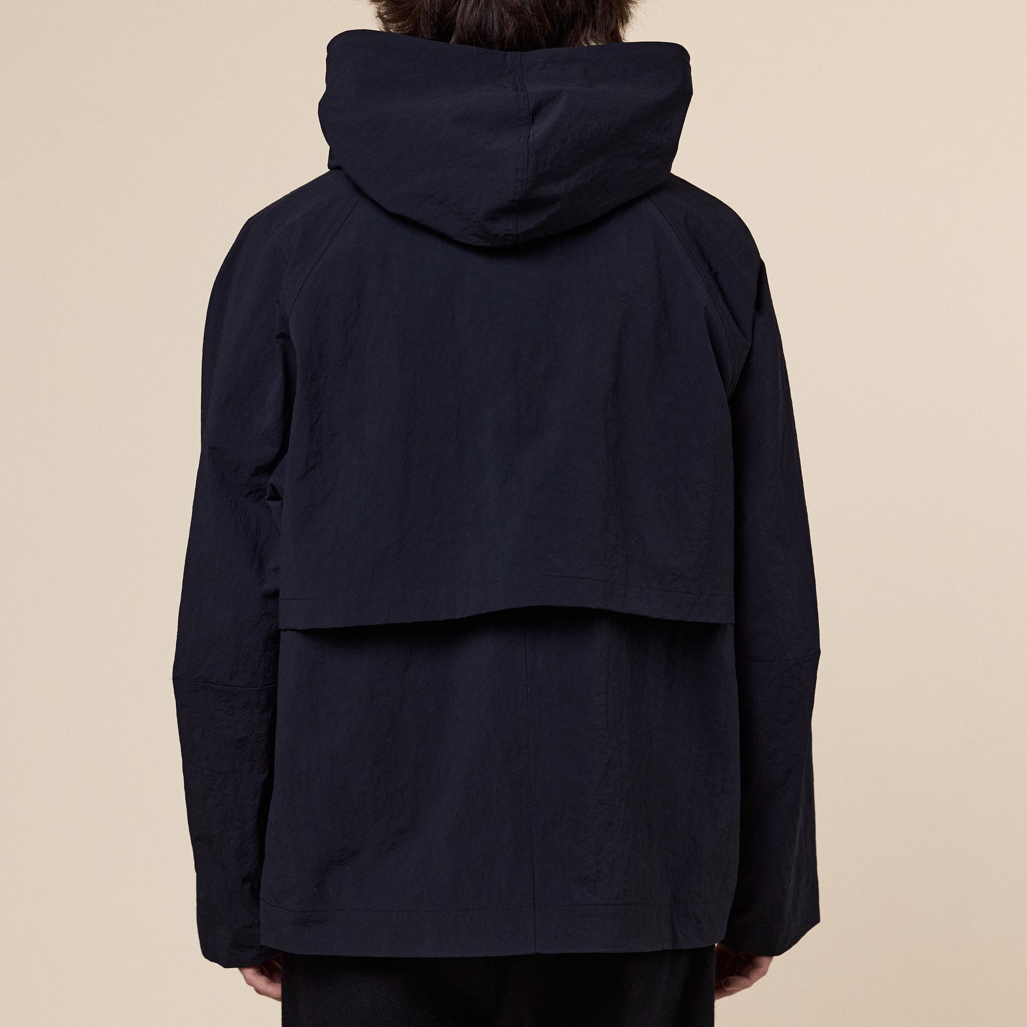 Still by Hand - Crispy Hooded Blouson - Black