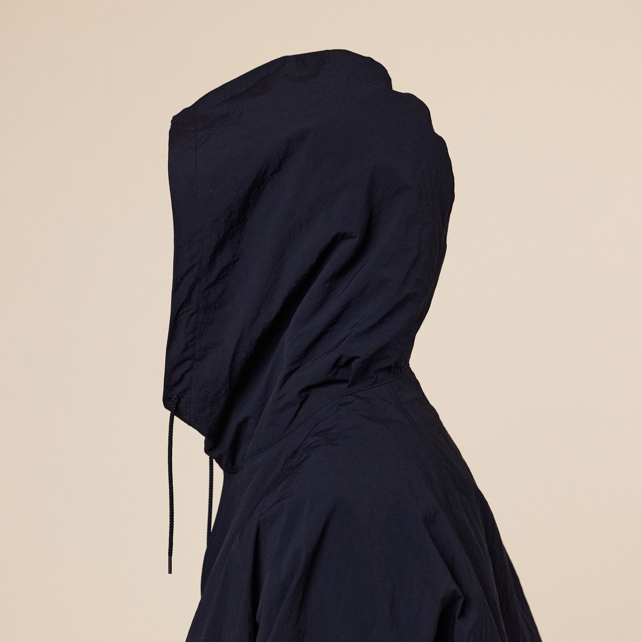 Still by Hand - Crispy Hooded Blouson - Black