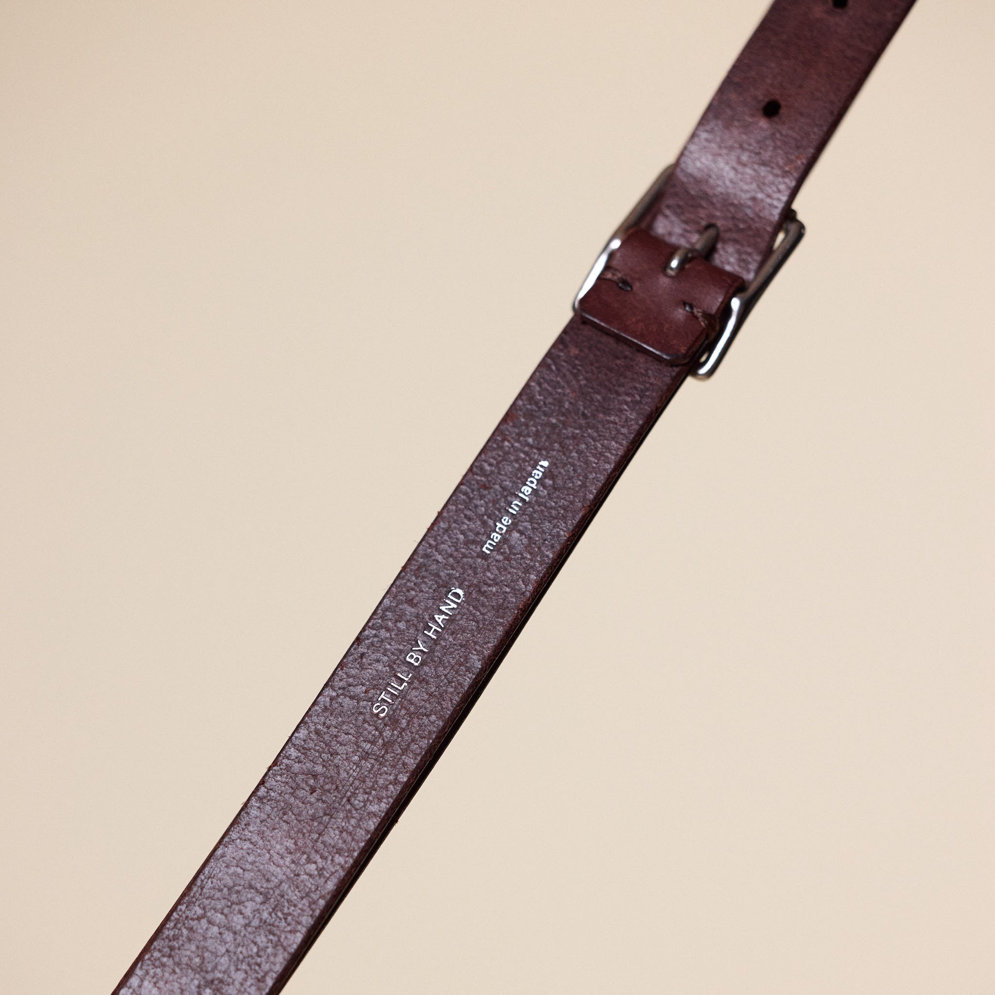 Still by Hand - Cowhide Leather Belt - Brown