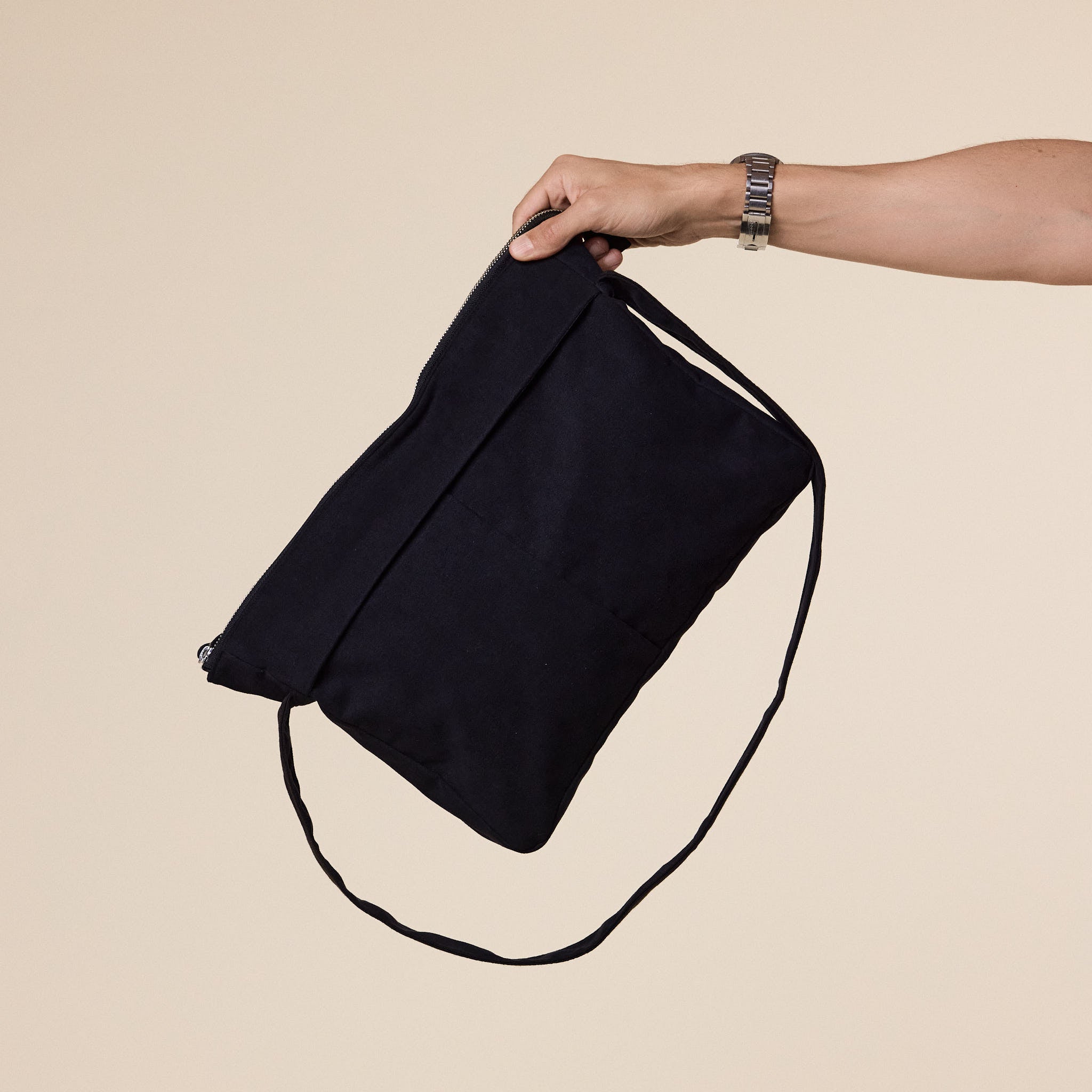 Still by Hand - Synthetic Leather Bag - Ink Black