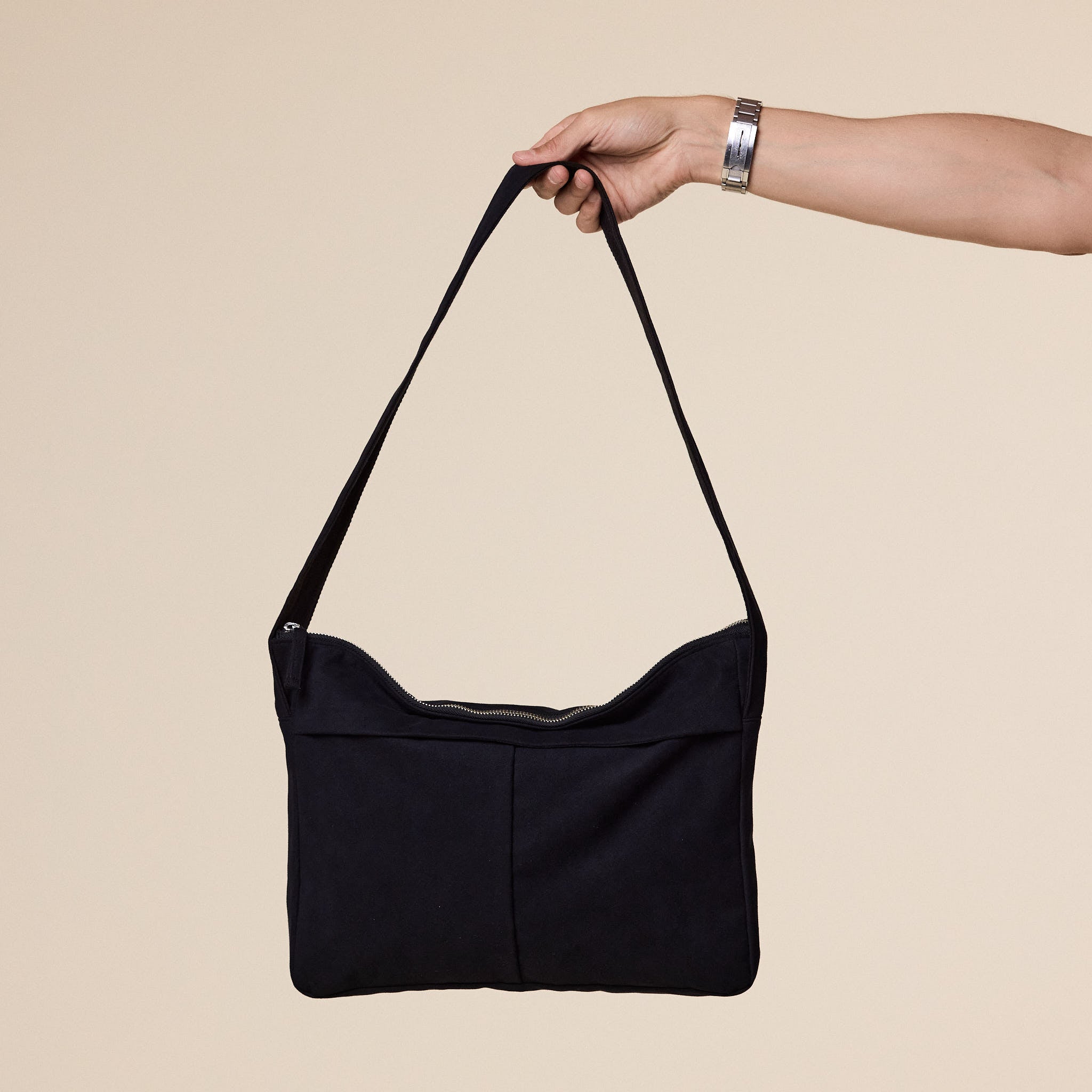 Still by Hand - Synthetic Leather Bag - Ink Black