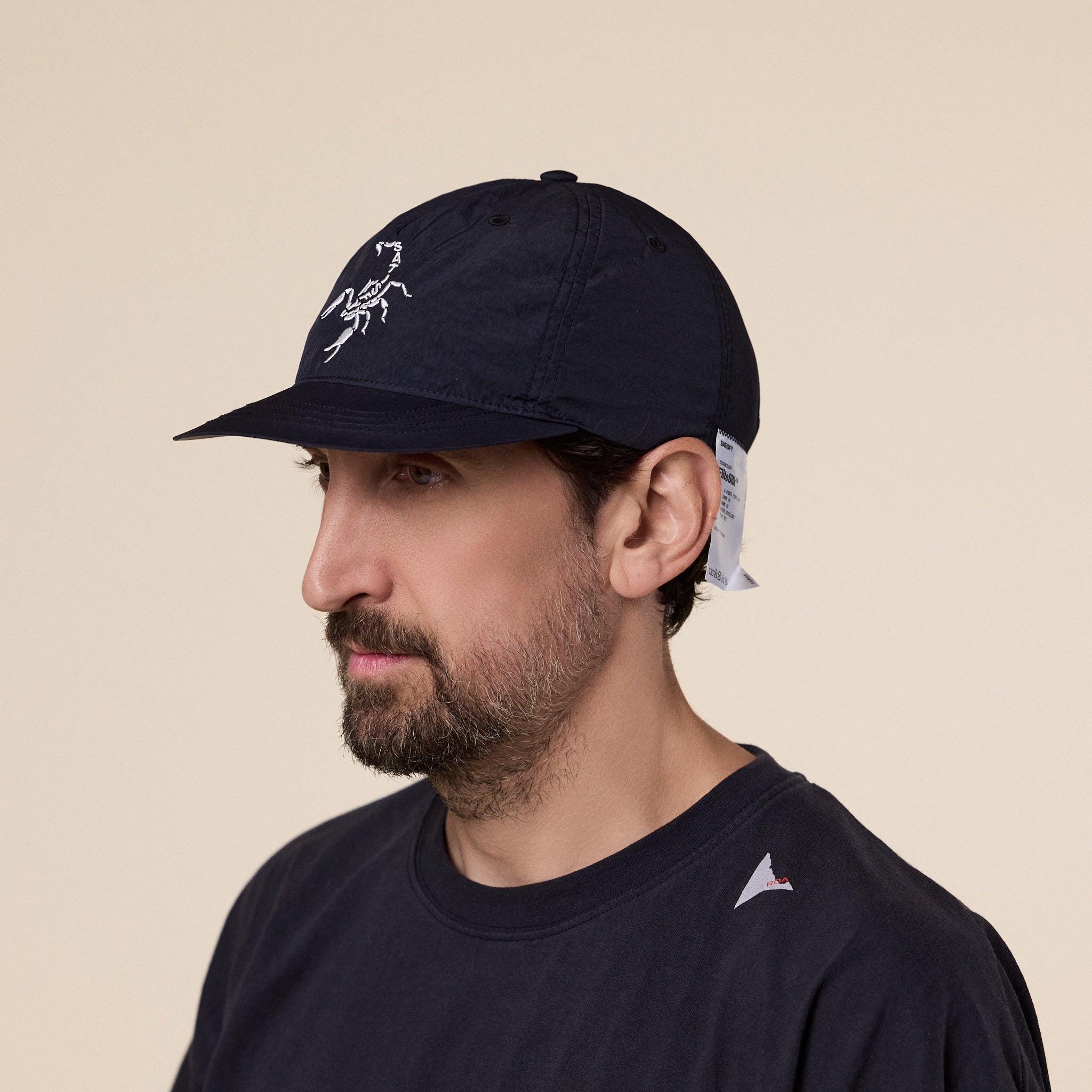 Satisfy Running - FliteSilk™ Scorpion 5‑Panel Pinch Cap - Black