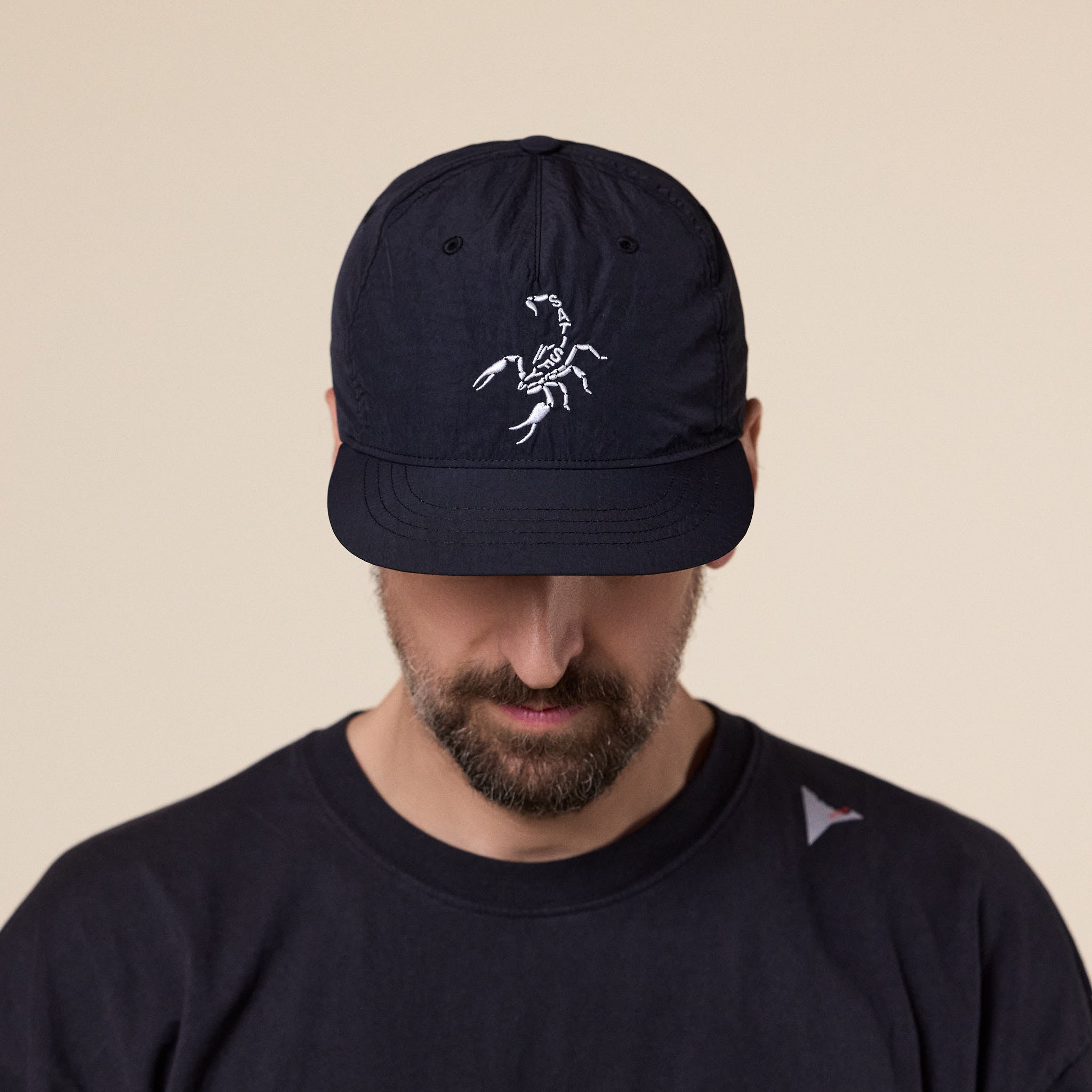 Satisfy Running - FliteSilk™ Scorpion 5‑Panel Pinch Cap - Black