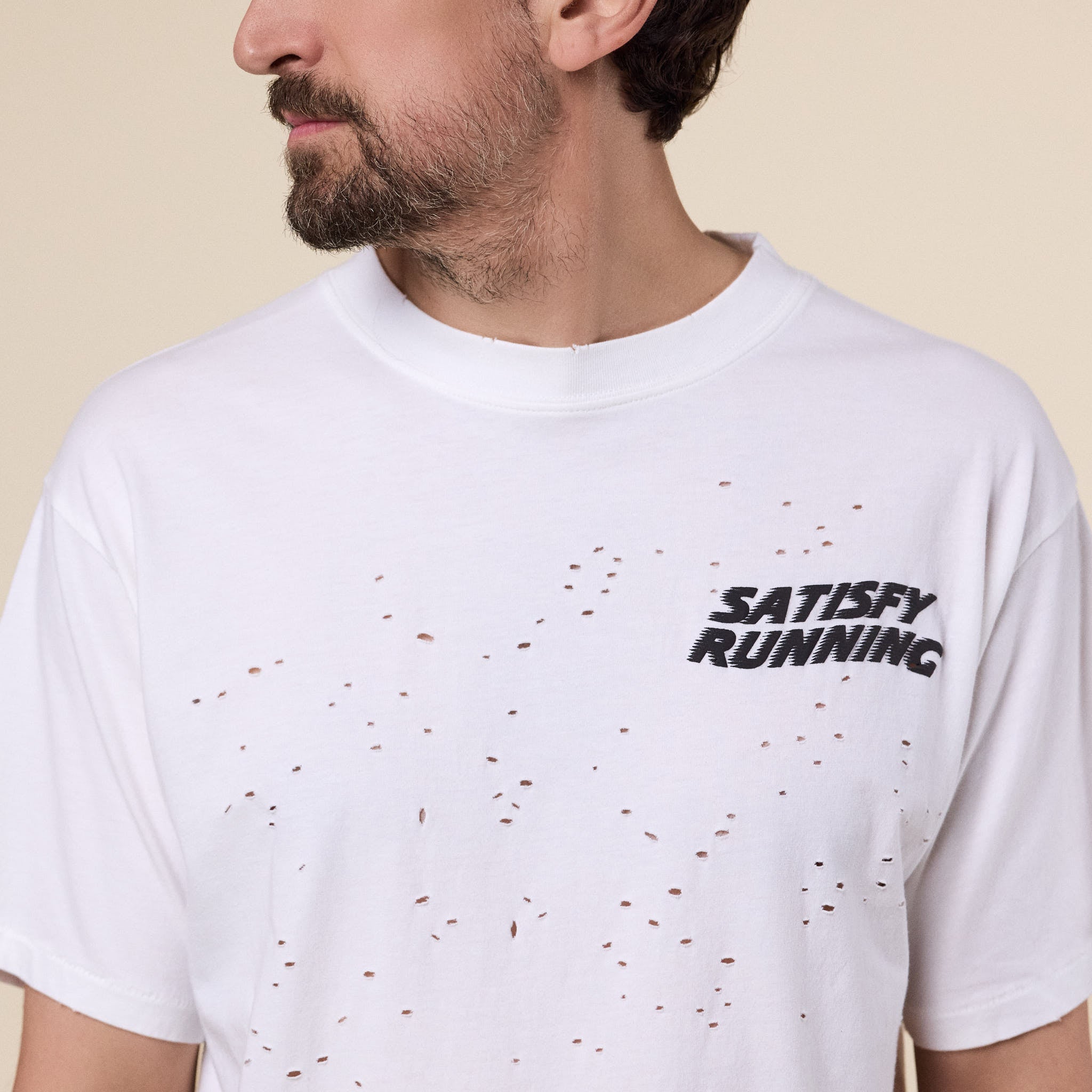 Satisfy Running - MothTech™ T‑Shirt - Off-White
