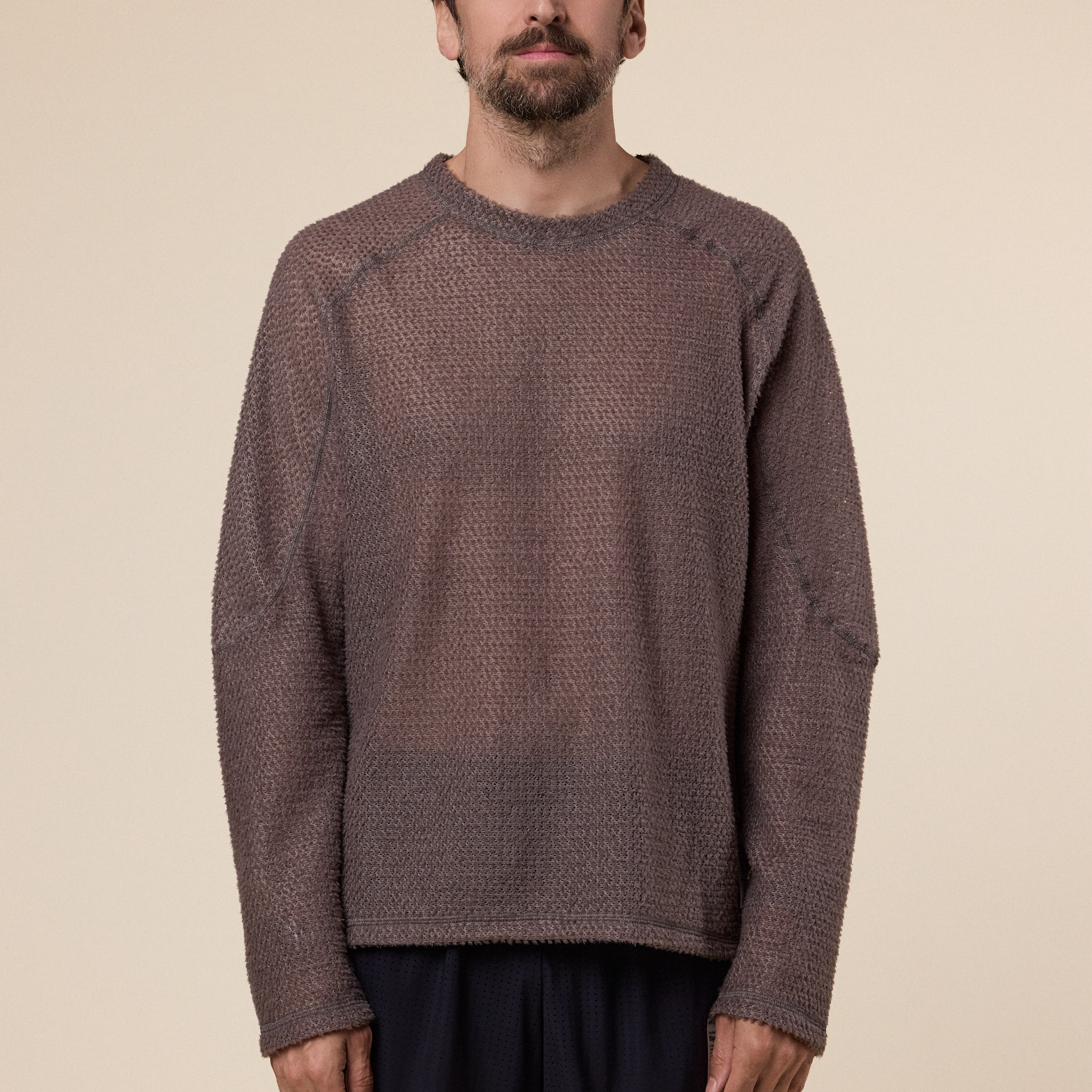 Satisfy Running - FuzzFleece™ AD Long Tee - Falcon