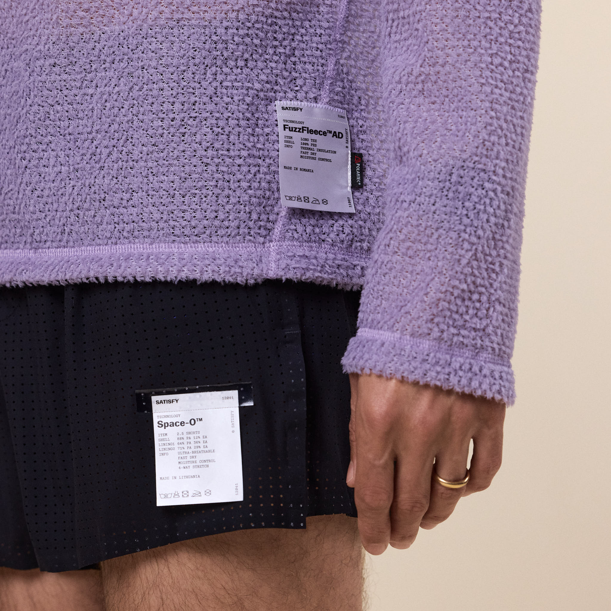 Satisfy Running - FuzzFleece™ AD Long Tee - Dusk