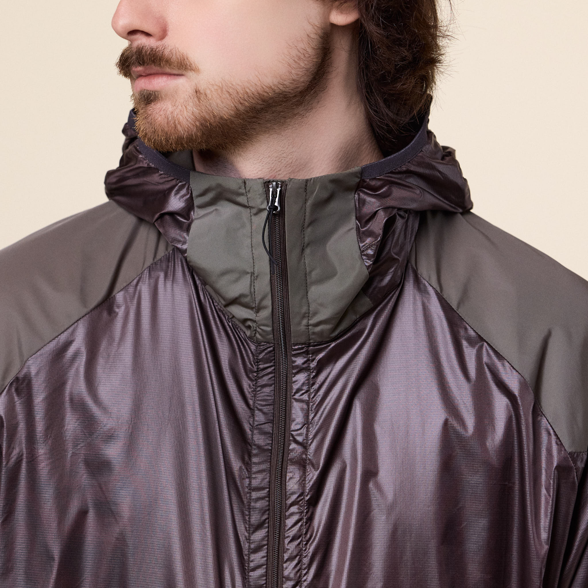 Poliquant - Daily Actions Hooded Packable Jacket - Dark Brown