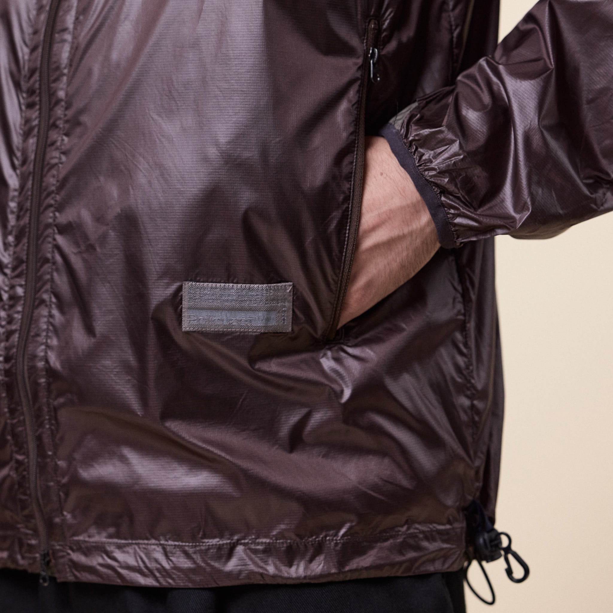 Poliquant - Daily Actions Hooded Packable Jacket - Dark Brown