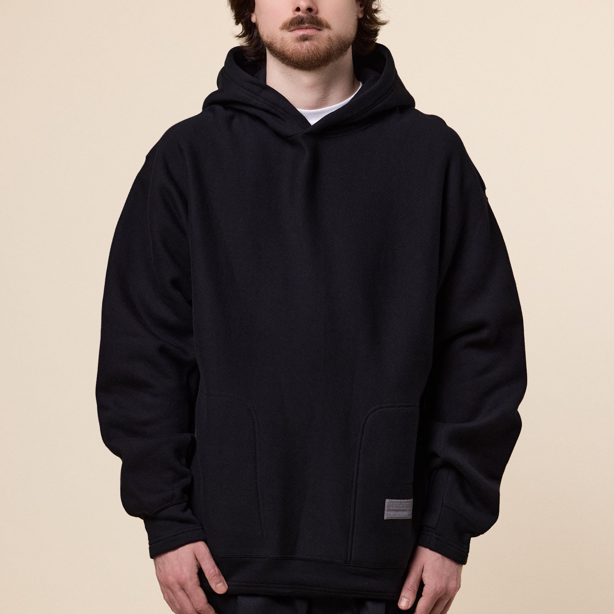 Poliquant - Linked Single Part Hooded Sweatshirt - Black