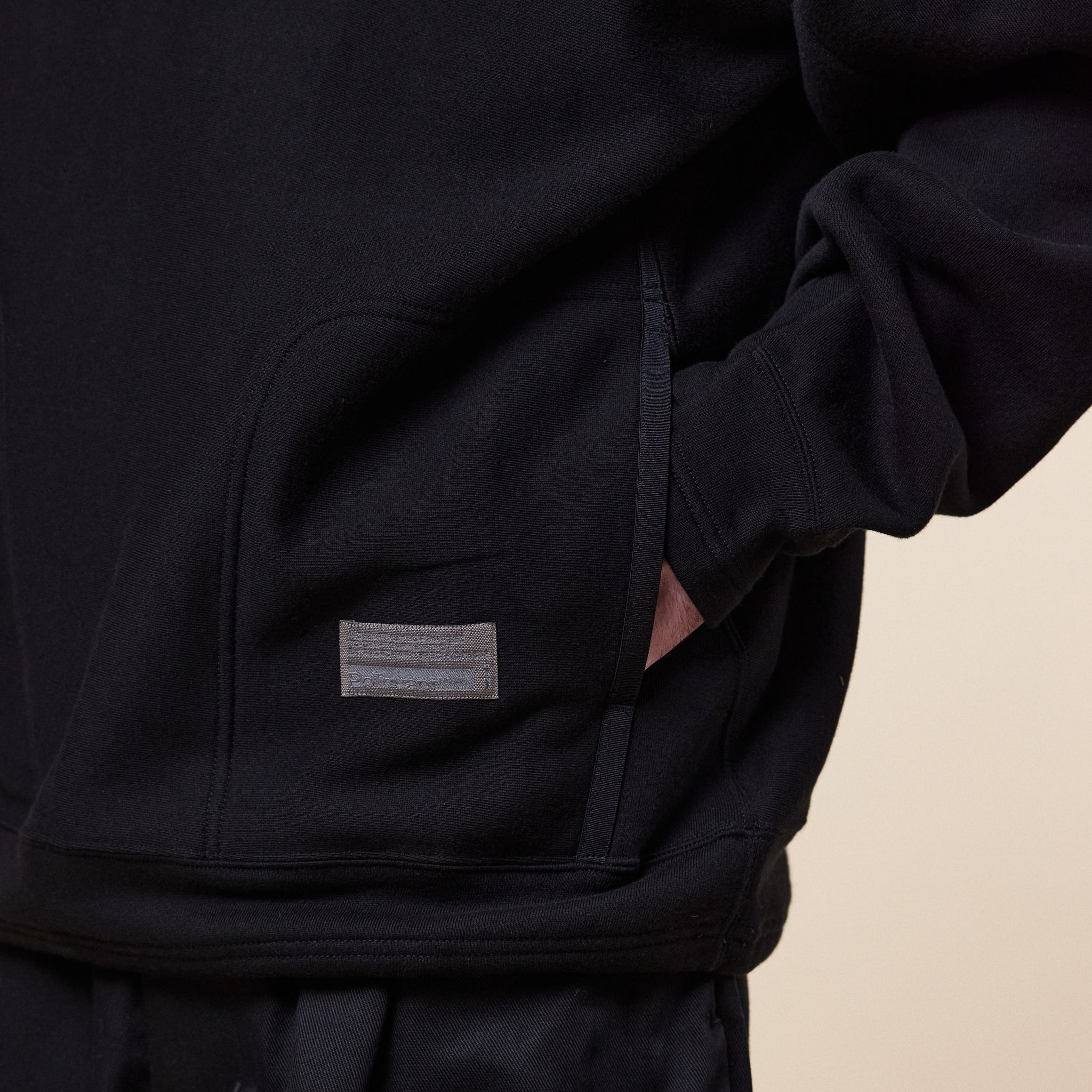 Poliquant - Linked Single Part Hooded Sweatshirt - Black