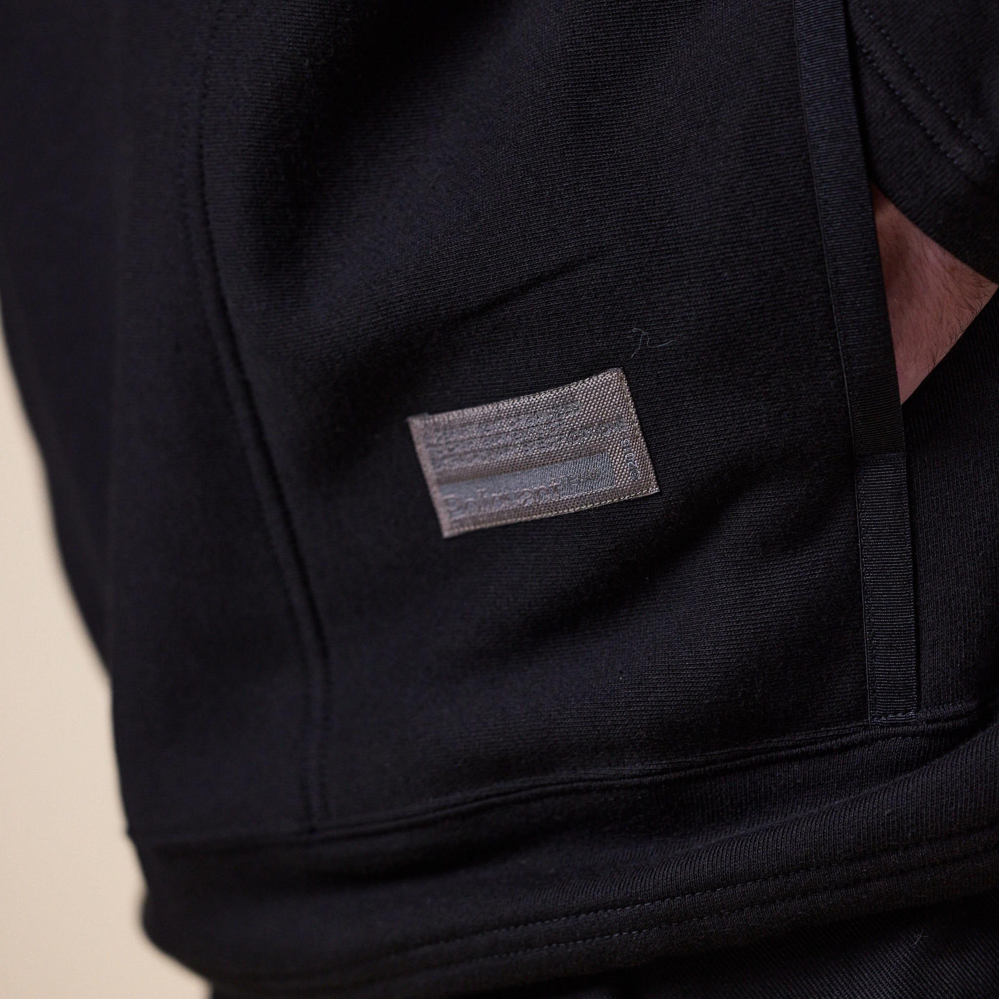 Poliquant - Linked Single Part Hooded Sweatshirt - Black