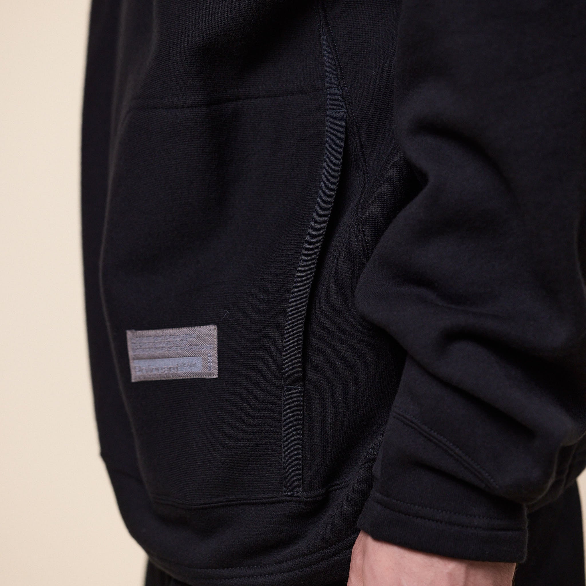 Poliquant - Linked Single Part Hooded Sweatshirt - Black