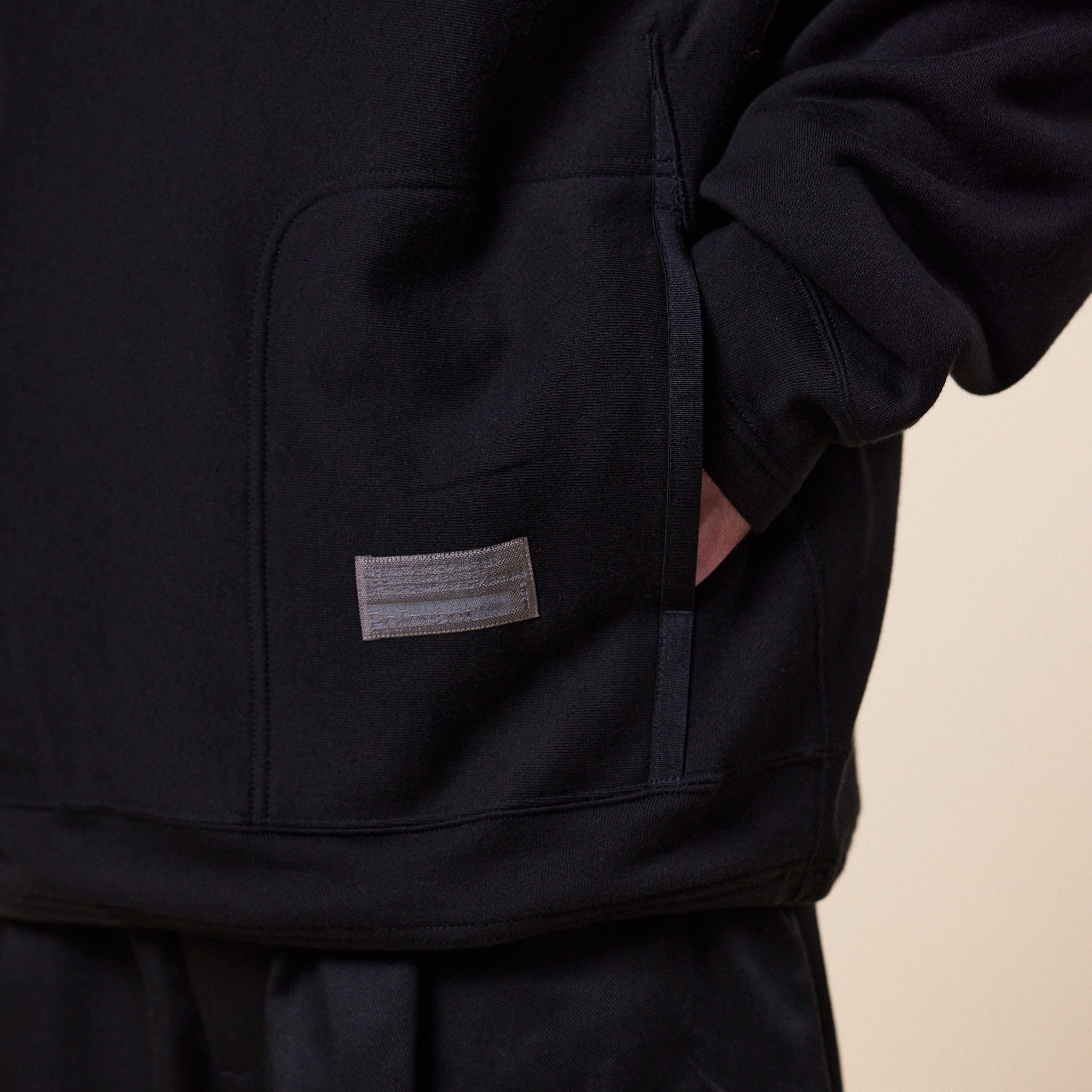 Poliquant - Linked Single Part Hooded Sweatshirt - Black