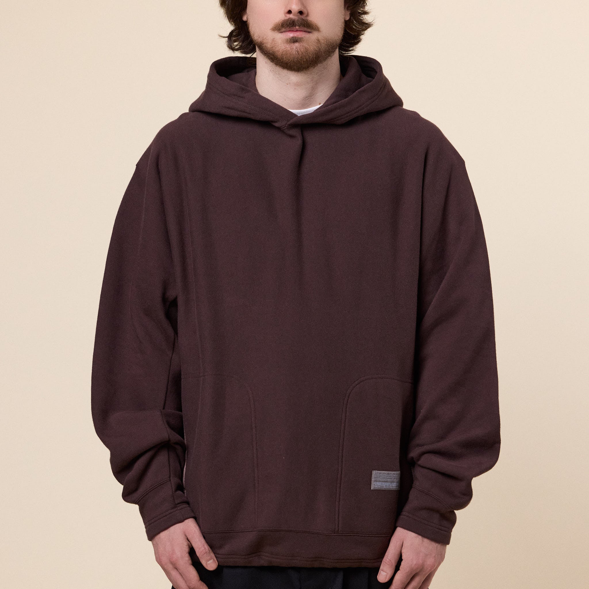 Poliquant - Linked Single Part Hooded Sweatshirt - Brown