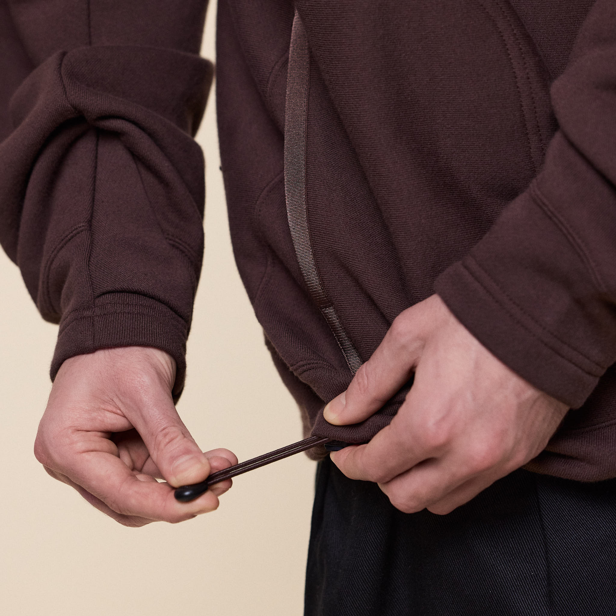 Poliquant - Linked Single Part Hooded Sweatshirt - Brown