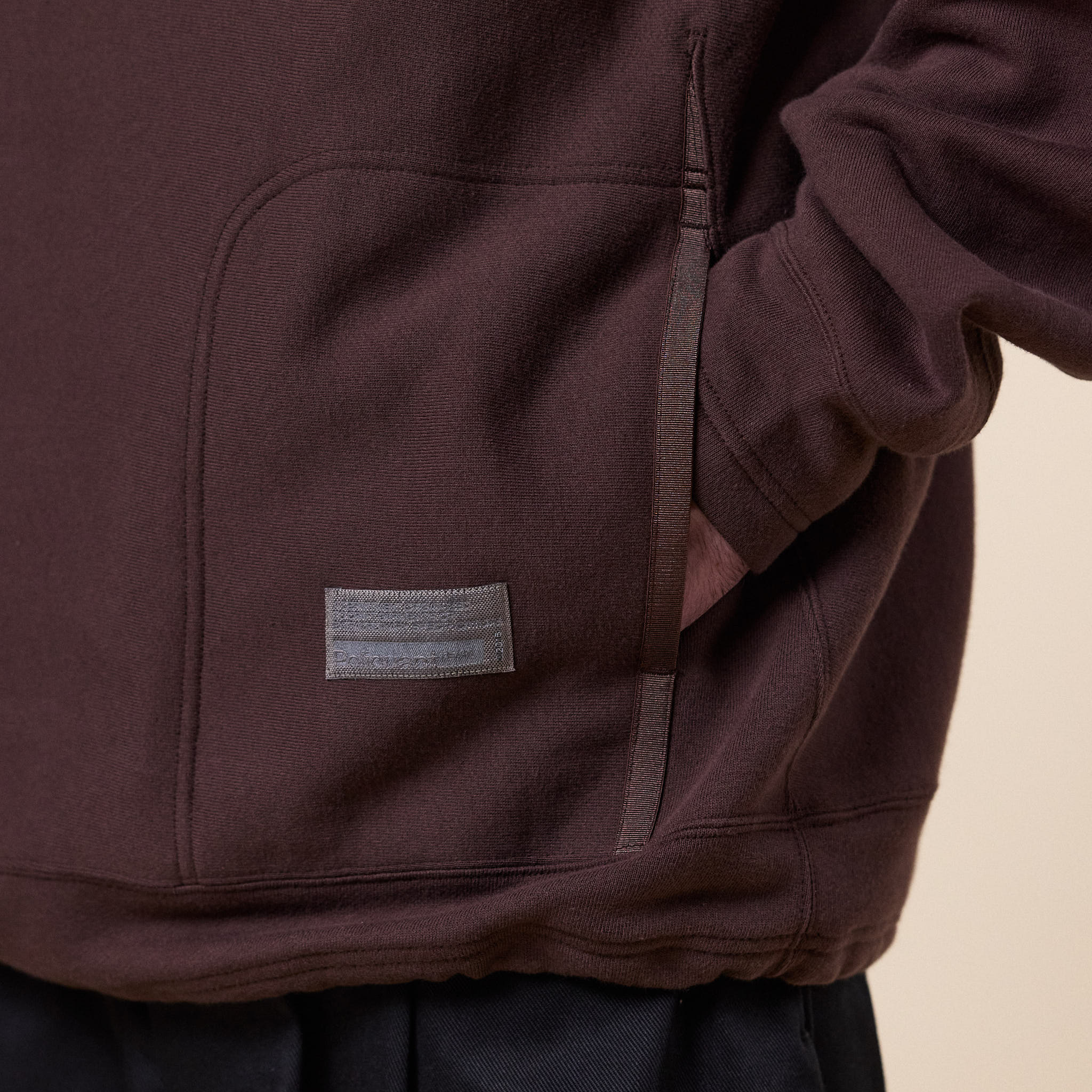 Poliquant - Linked Single Part Hooded Sweatshirt - Brown