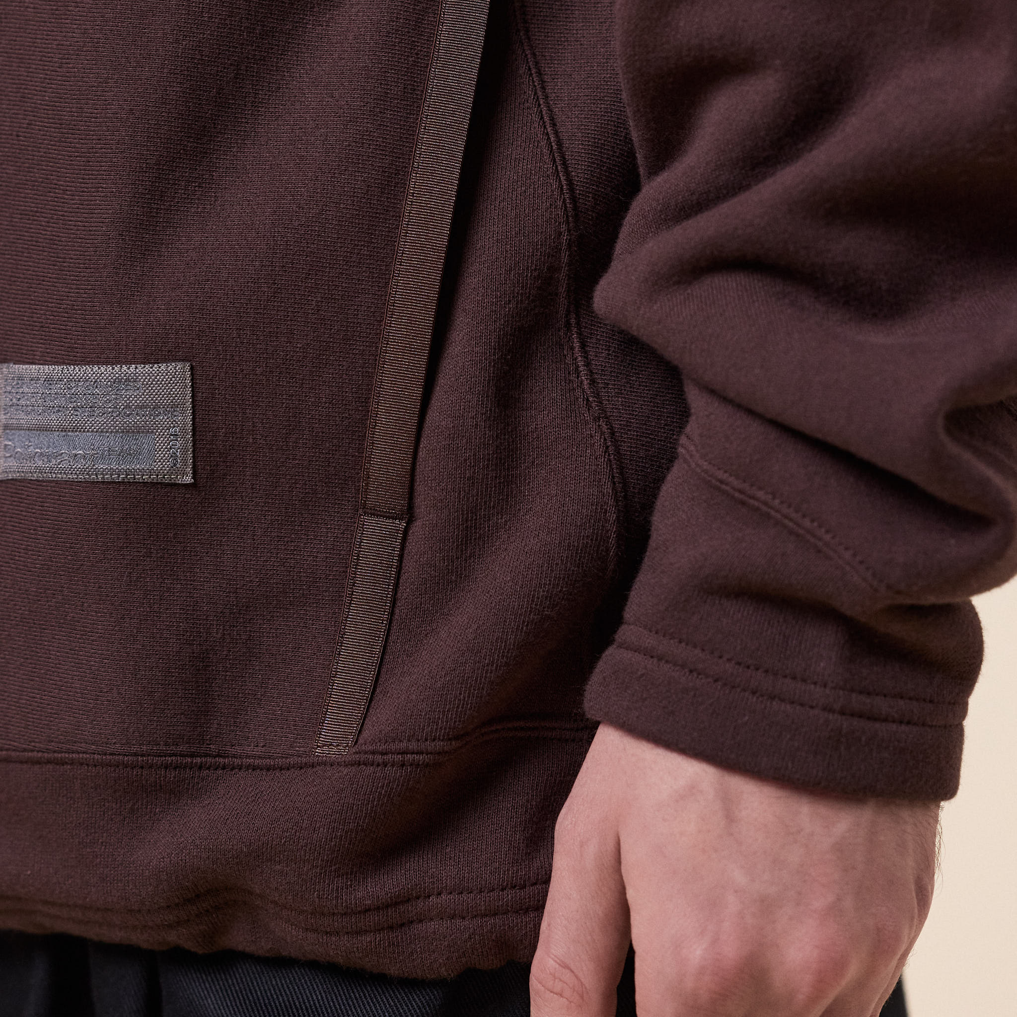 Poliquant - Linked Single Part Hooded Sweatshirt - Brown
