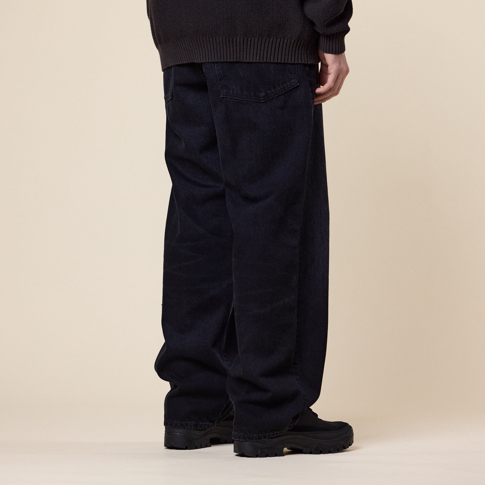 Edwin - Wide Pant (13oz Kaihara) - Black Dark Used